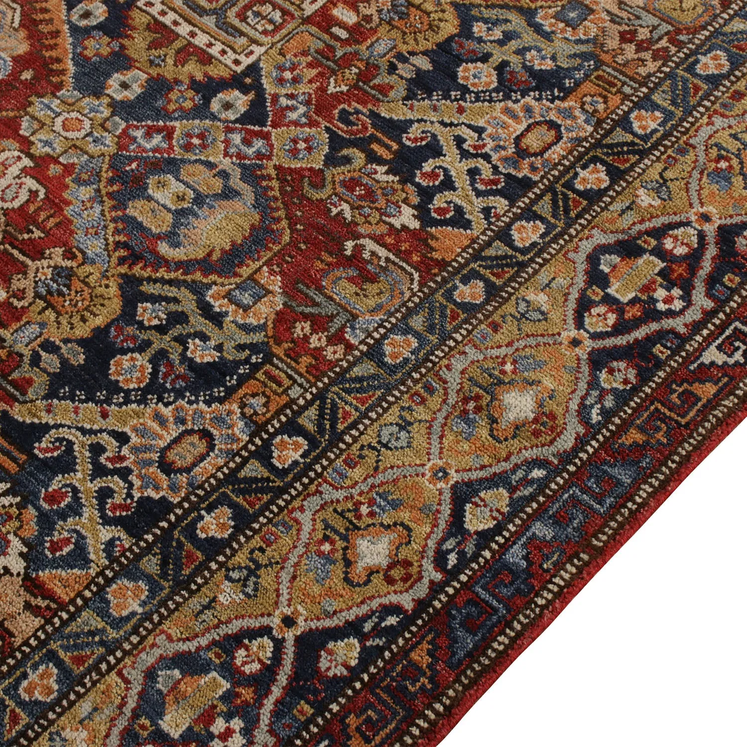 Multicolored Traditional Wool Rug - 5'1" x 7'3"