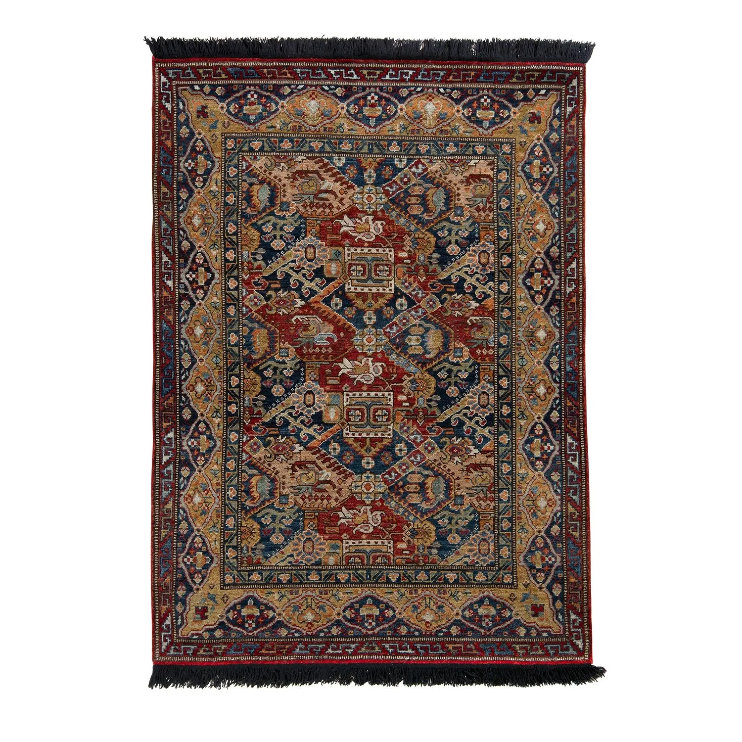 Multicolored Traditional Wool Rug - 5'1" x 7'3"
