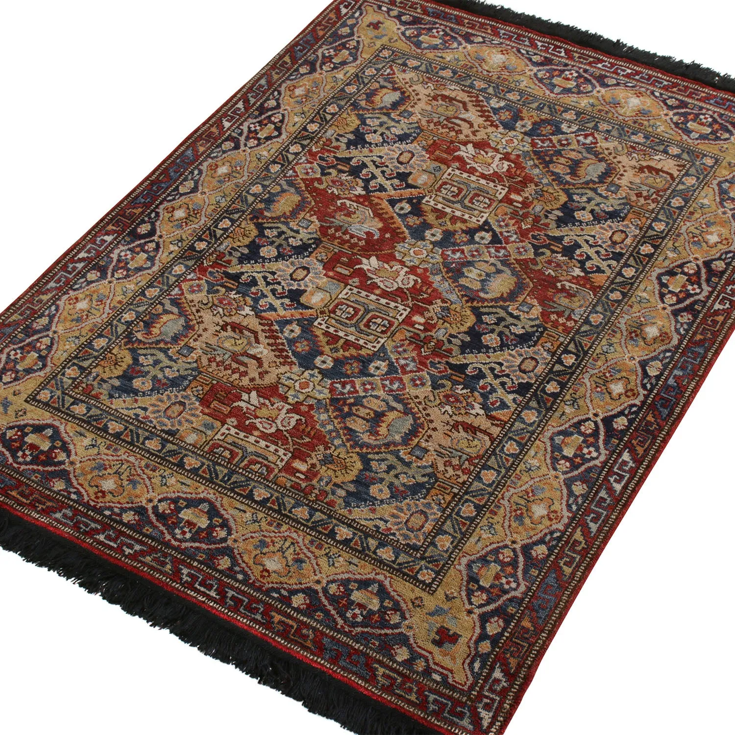 Multicolored Traditional Wool Rug - 5'1" x 7'3"