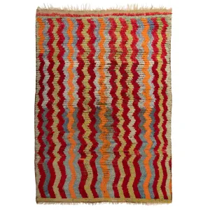 Multicolored Traditional Wool Rug - 5'6" x 7'9"