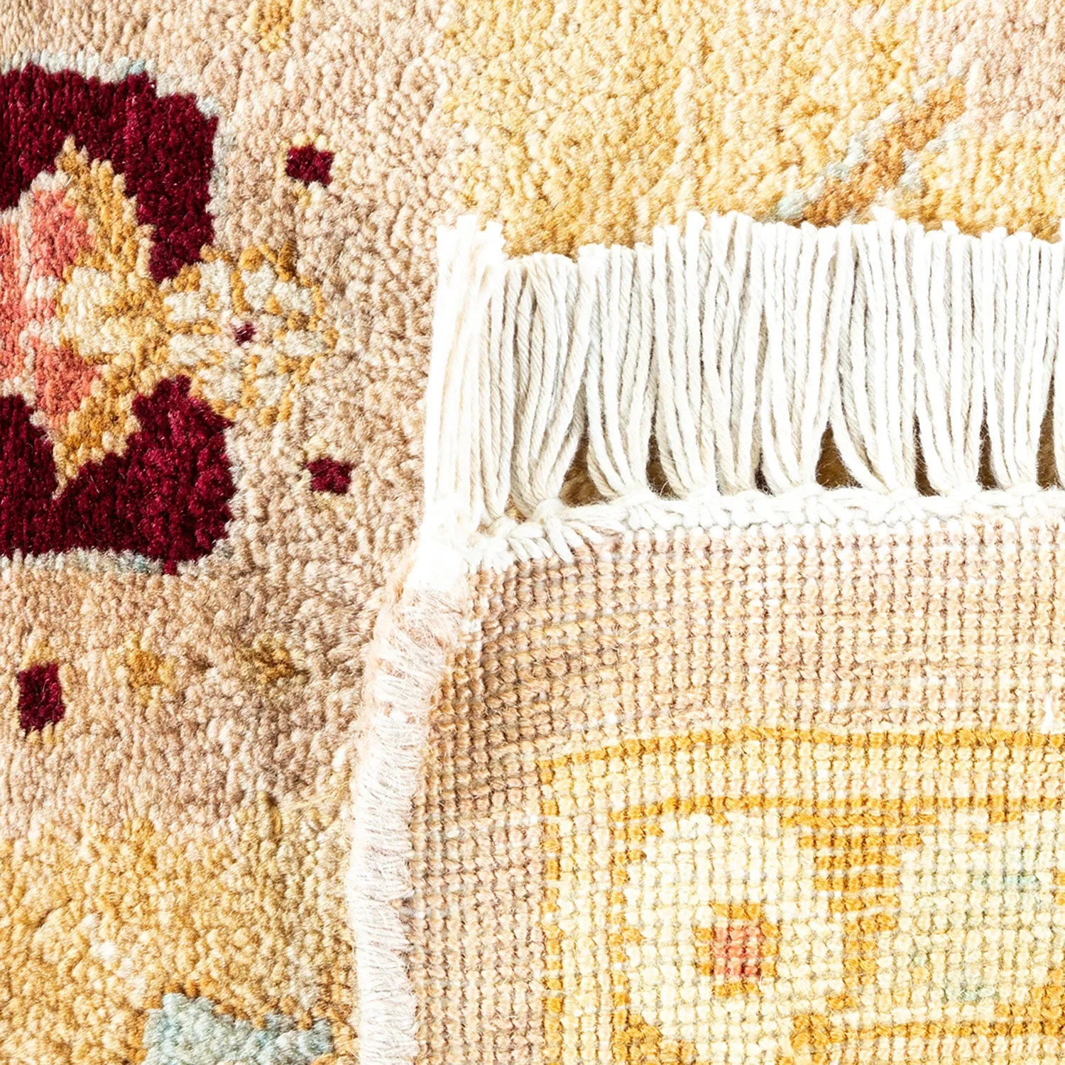 Multicolored Traditional Wool Rug - 6'2" x 8'10"