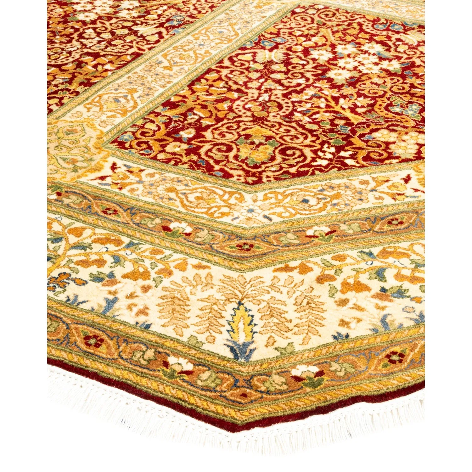 Multicolored Traditional Wool Rug - 7'1" x 7'1"