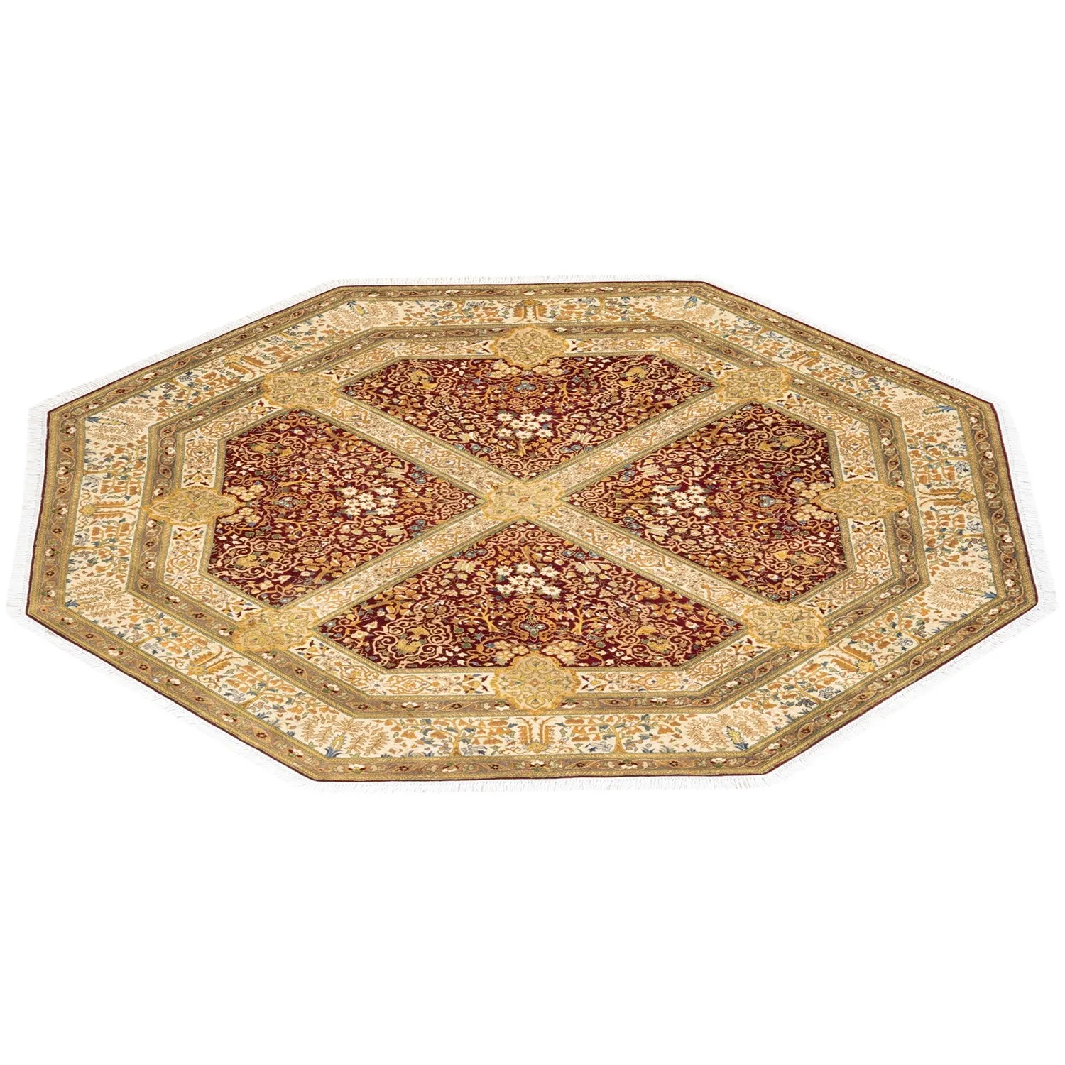 Multicolored Traditional Wool Rug - 7'1" x 7'1"