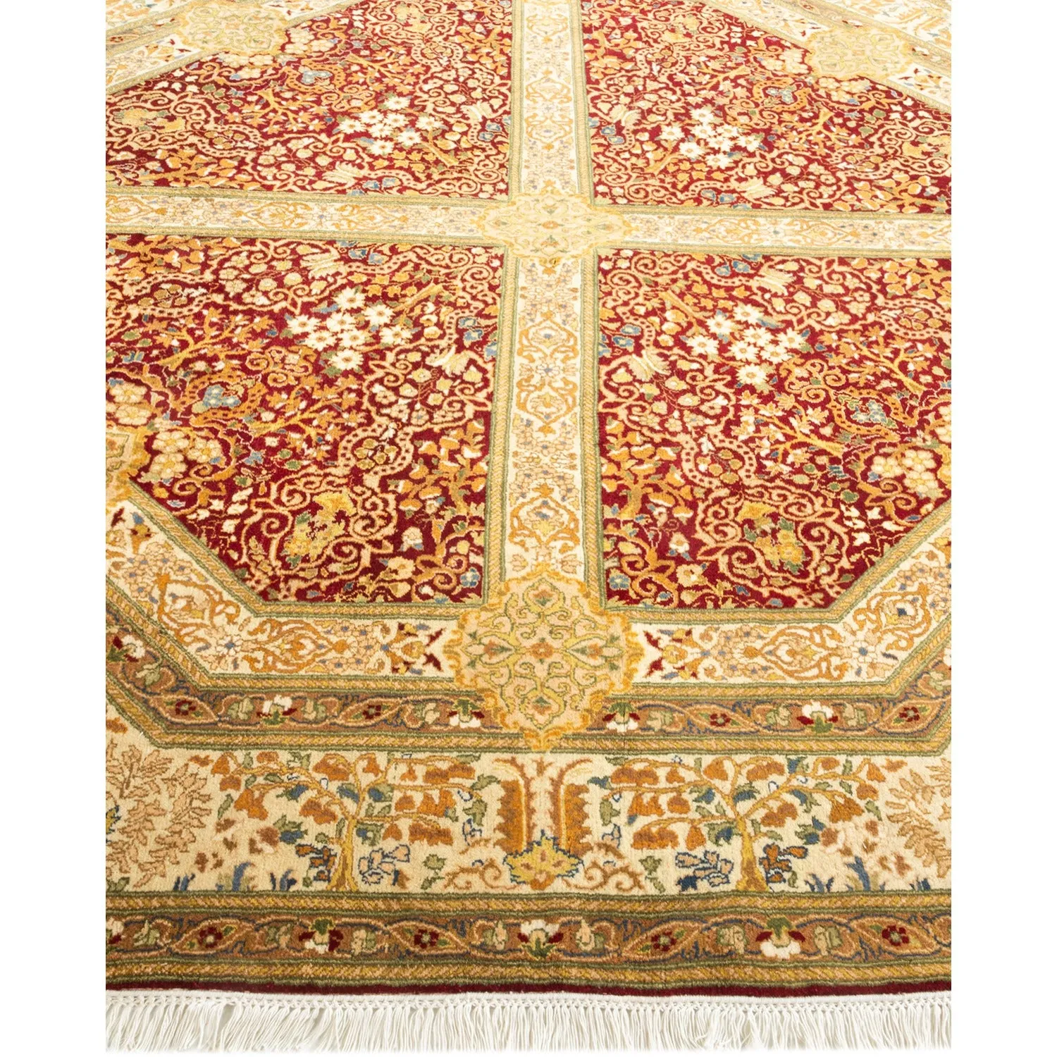Multicolored Traditional Wool Rug - 7'1" x 7'1"