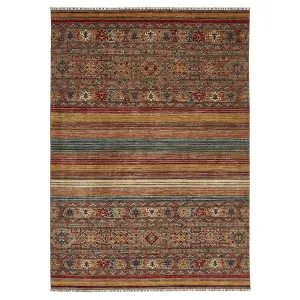 Multicolored Traditional Wool Rug - 8'1" x 11'5"