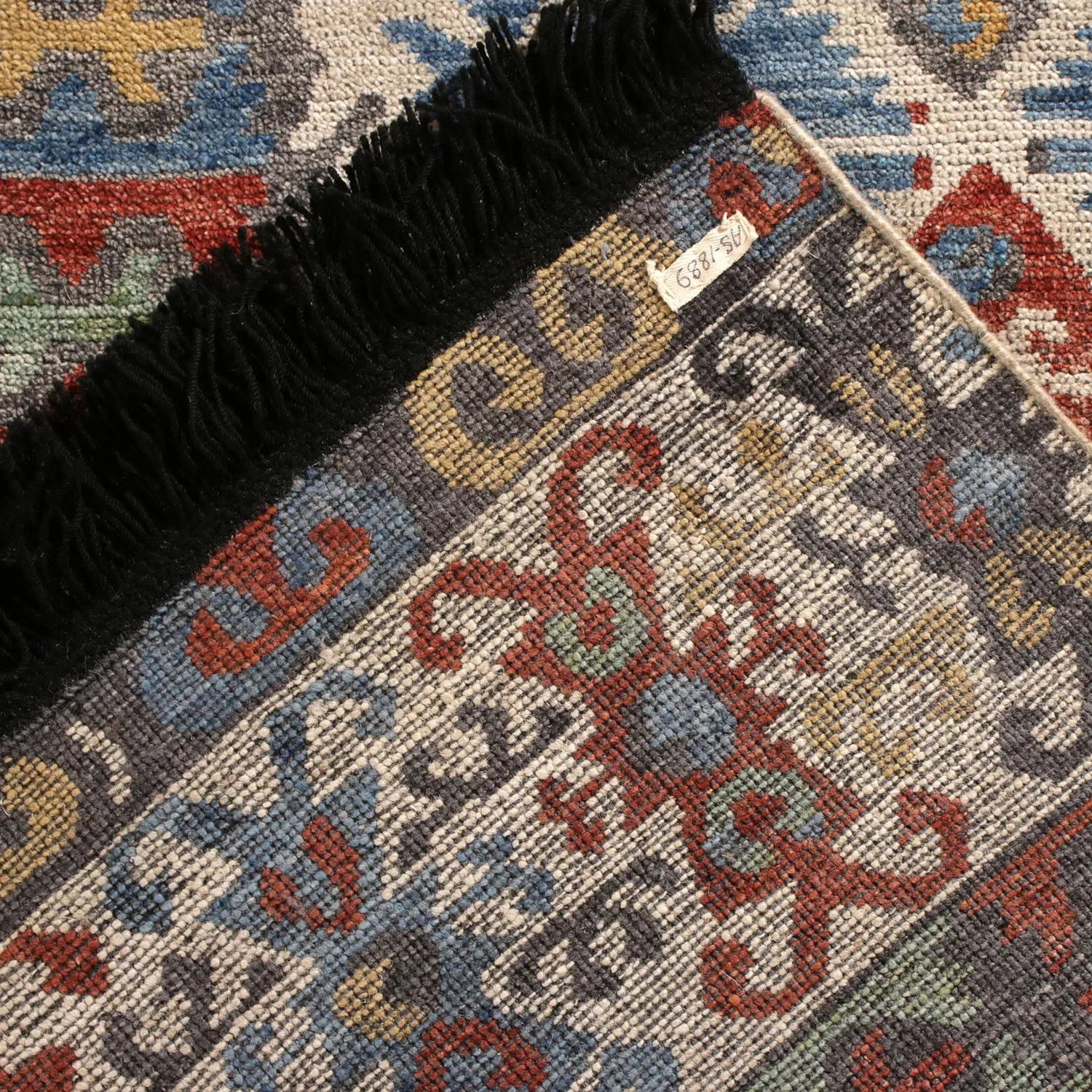 Multicolored Transitional Wool Runner - 3'3" x 12'2"