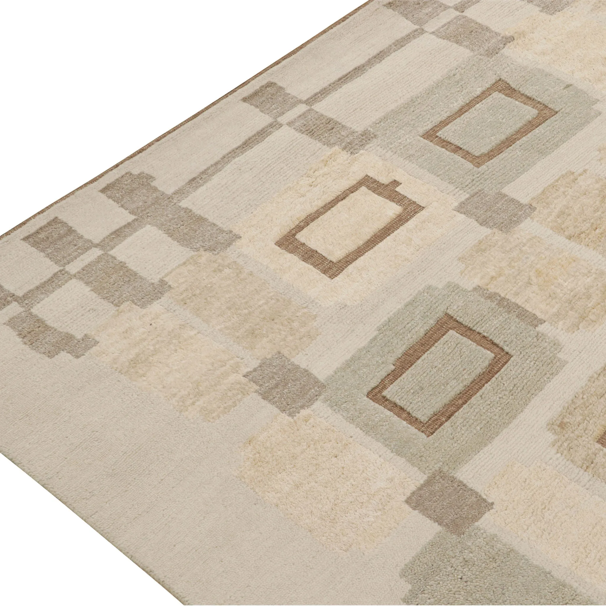 Natural Modern Wool Rug - 9' x 12'