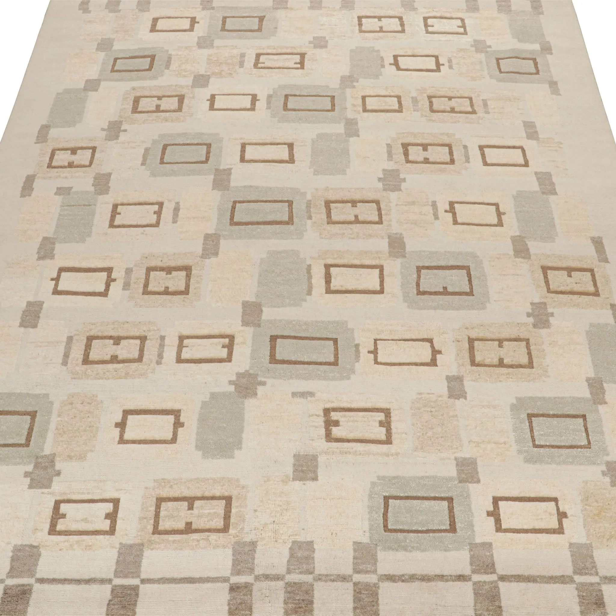 Natural Modern Wool Rug - 9' x 12'