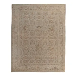 Natural Traditional Silk Rug - 11'10" x 14'9"