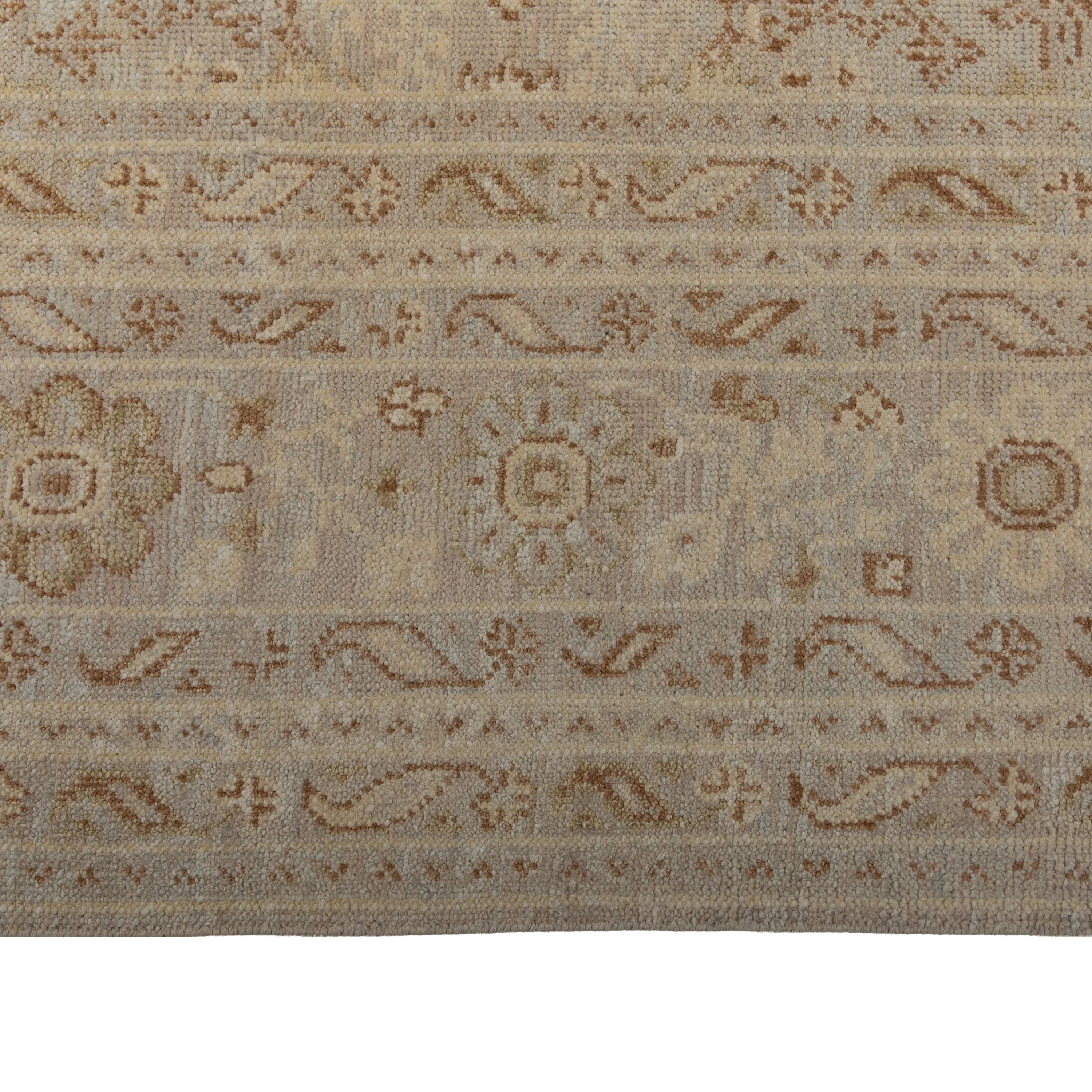 Natural Traditional Silk Rug - 11'10" x 14'9"