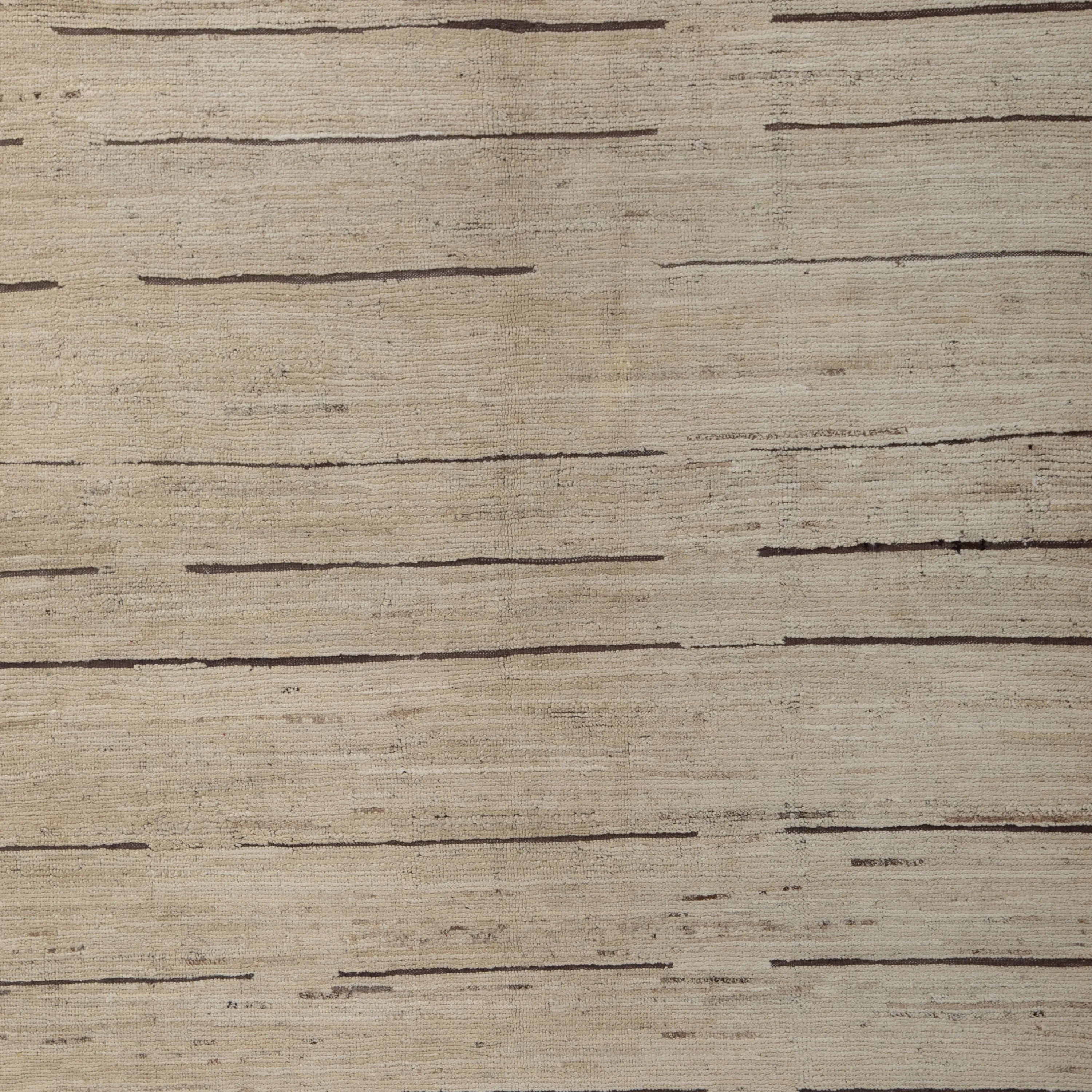 Natural Zameen Transitional Wool Rug - 5'6" x 9'1"