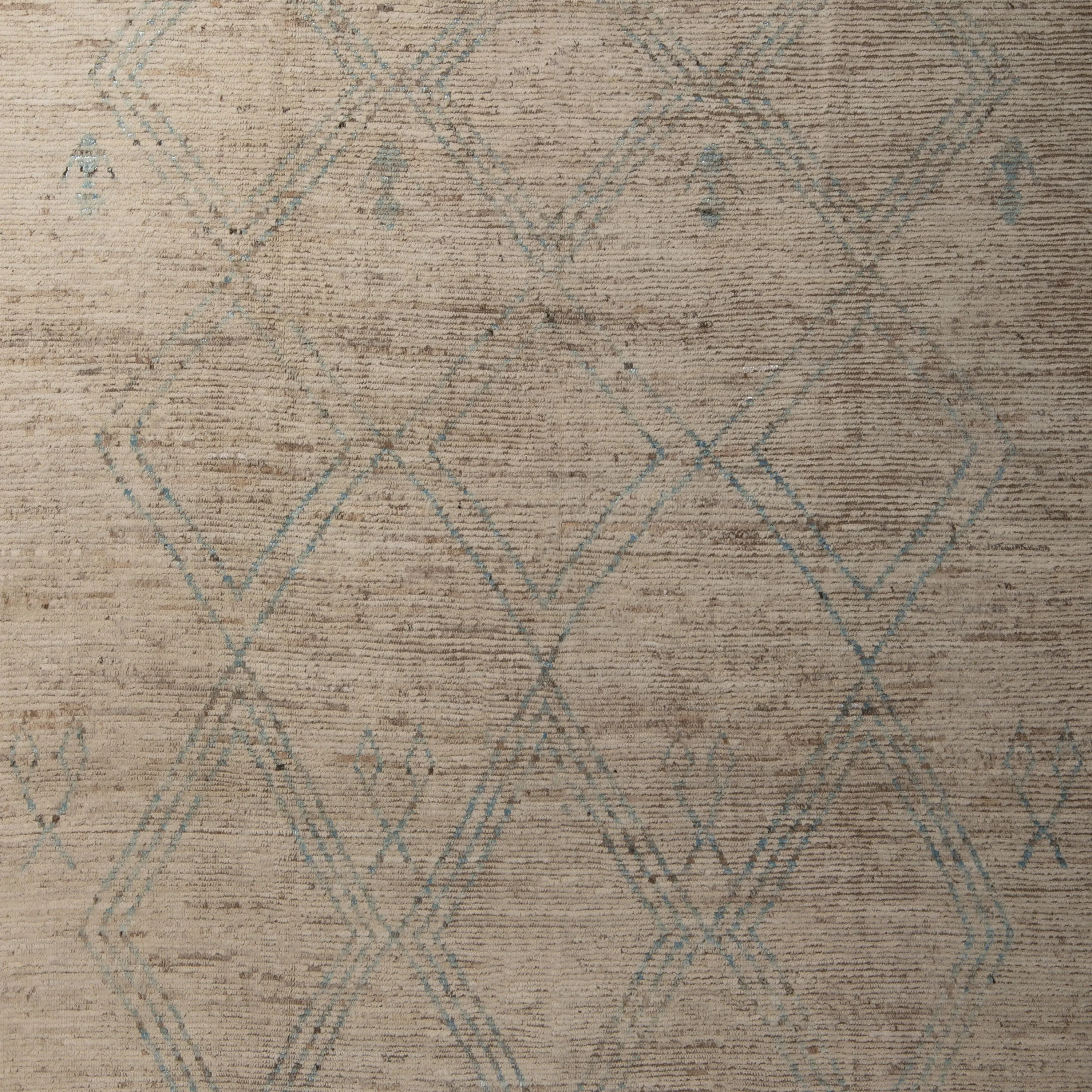 Natural Zameen Transitional Wool Rug - 8'4" x 9'6"