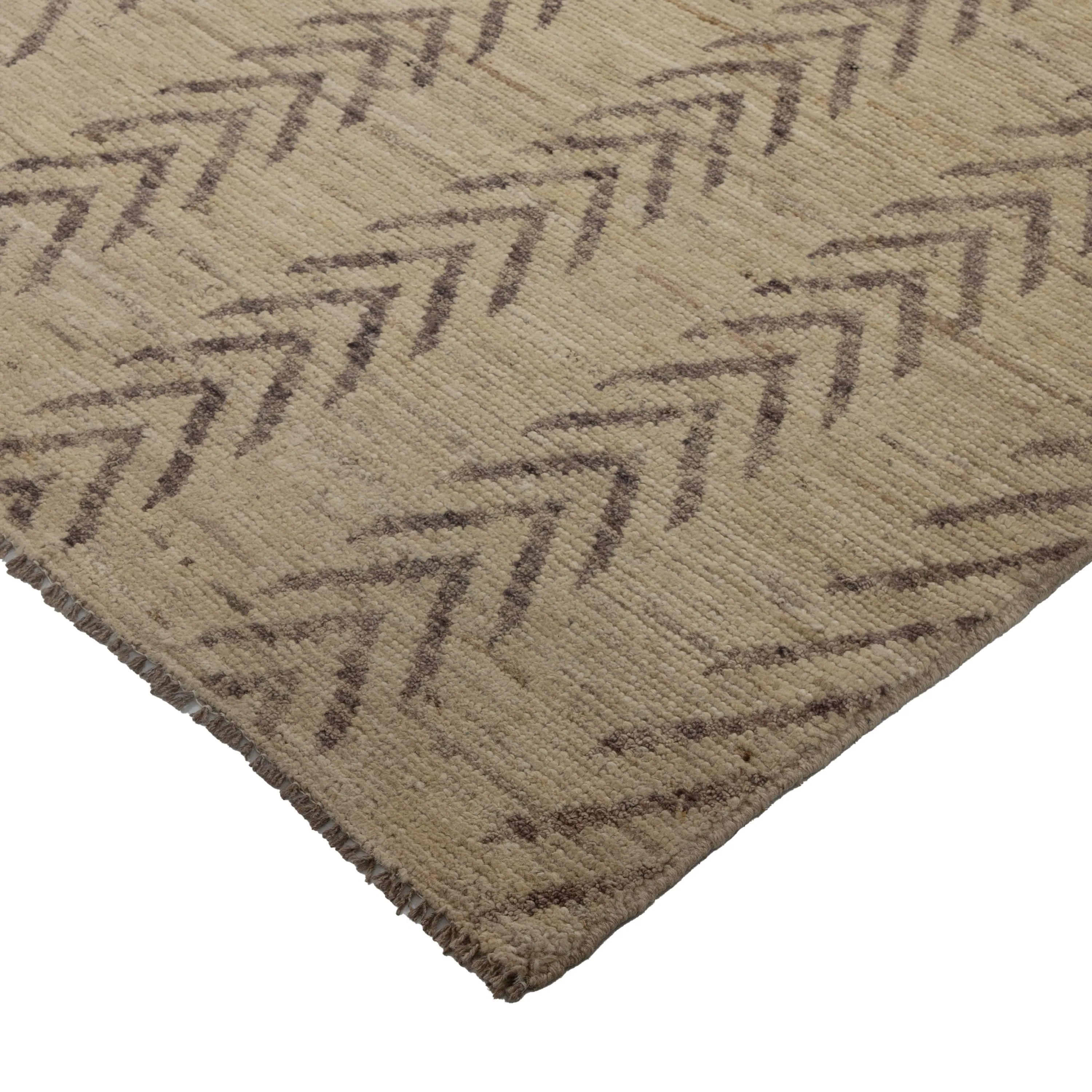 Natural Zameen Transitional Wool Runner - 3'2" x 9'9"