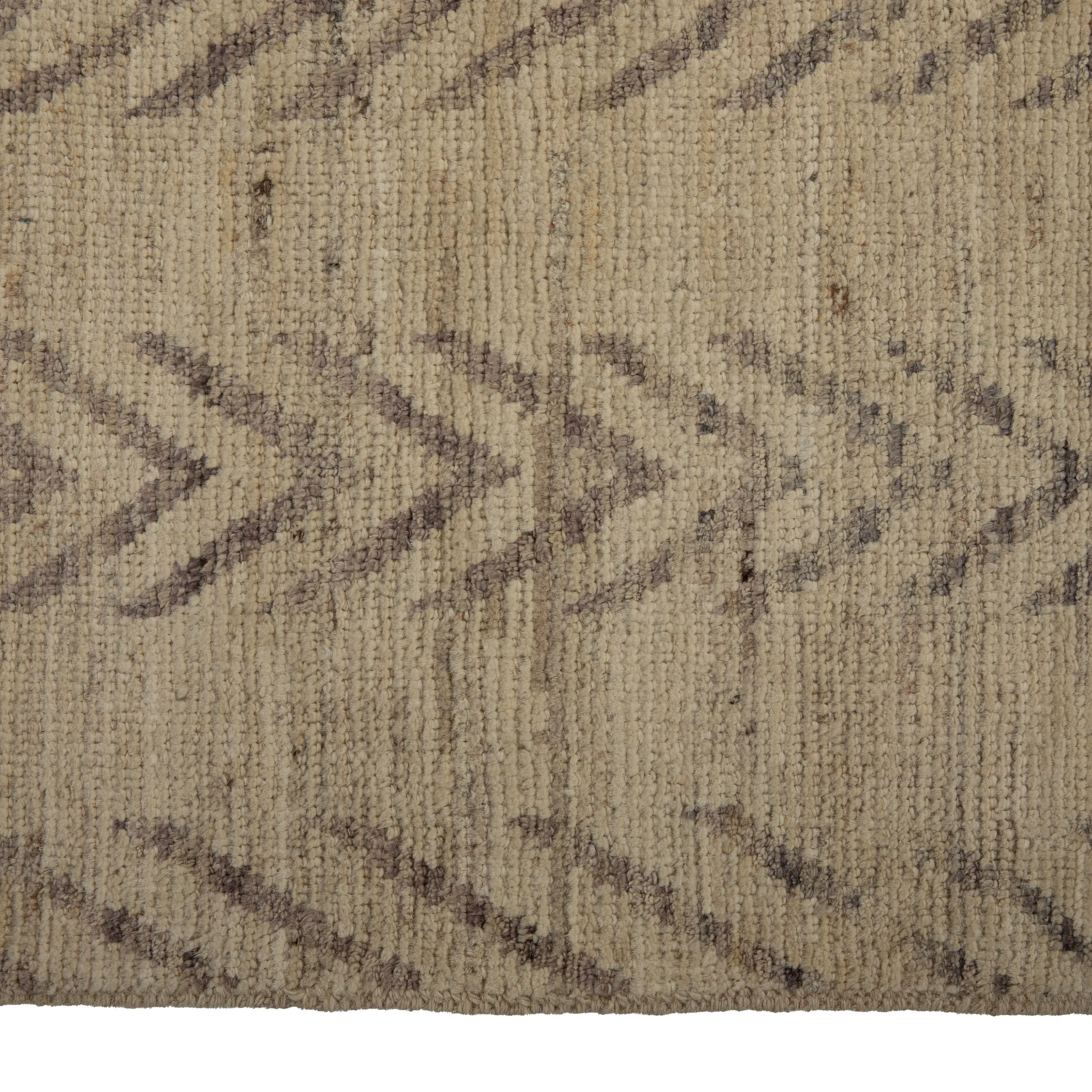 Natural Zameen Transitional Wool Runner - 3'2" x 9'9"