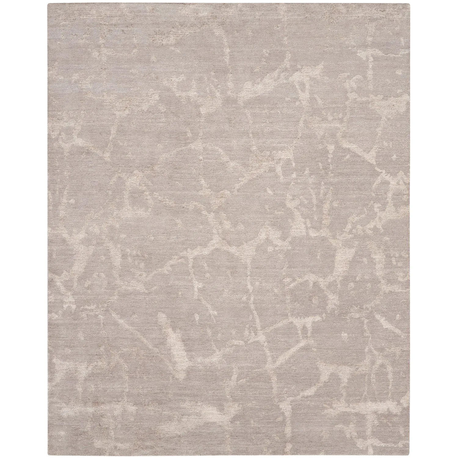 Neutral Essentials Modern Bamboo Silk Wool Blend Rug