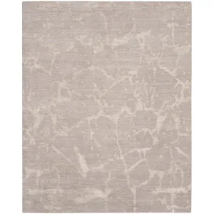 Neutral Essentials Modern Bamboo Silk Wool Blend Rug