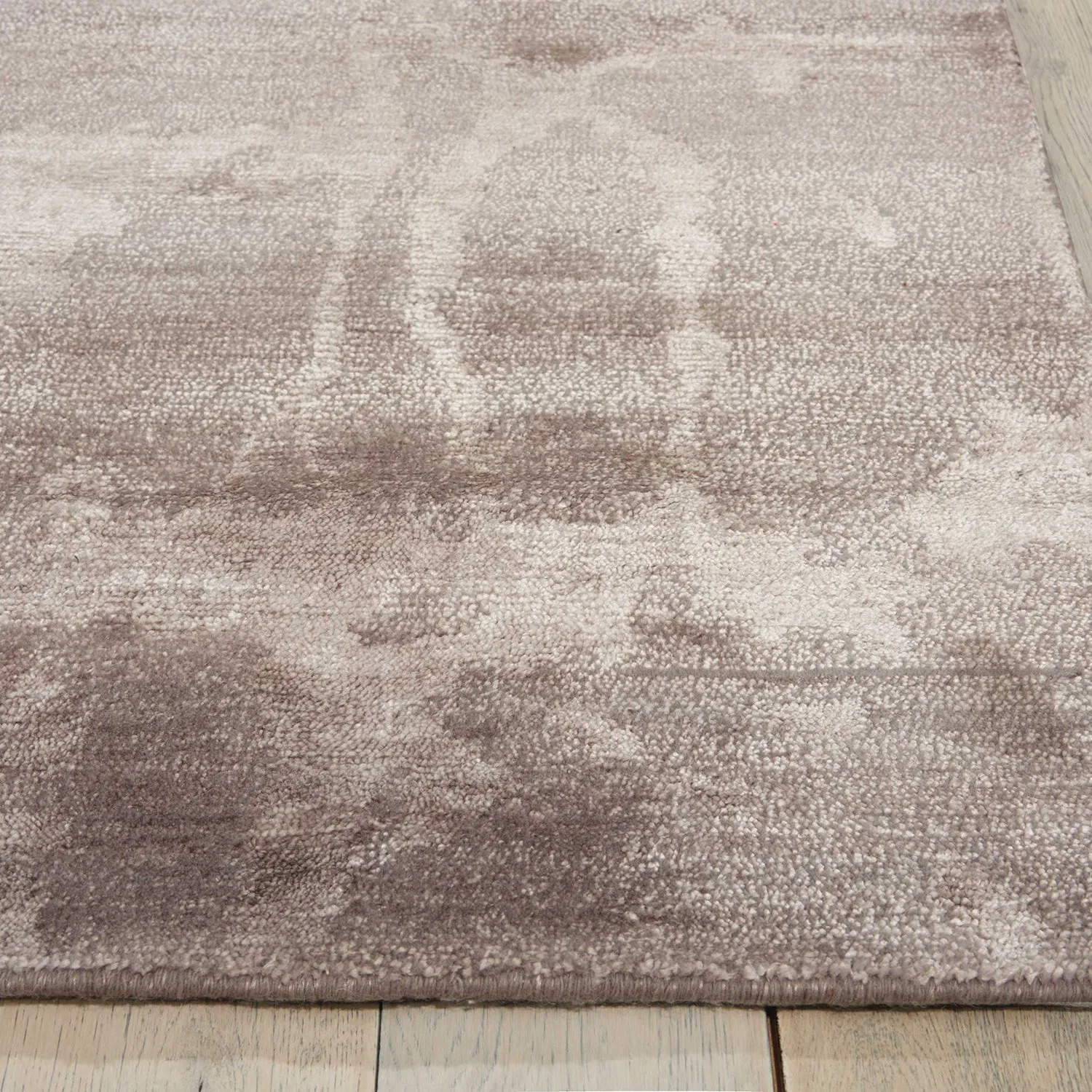 Neutral Essentials Modern Bamboo Silk Wool Blend Rug