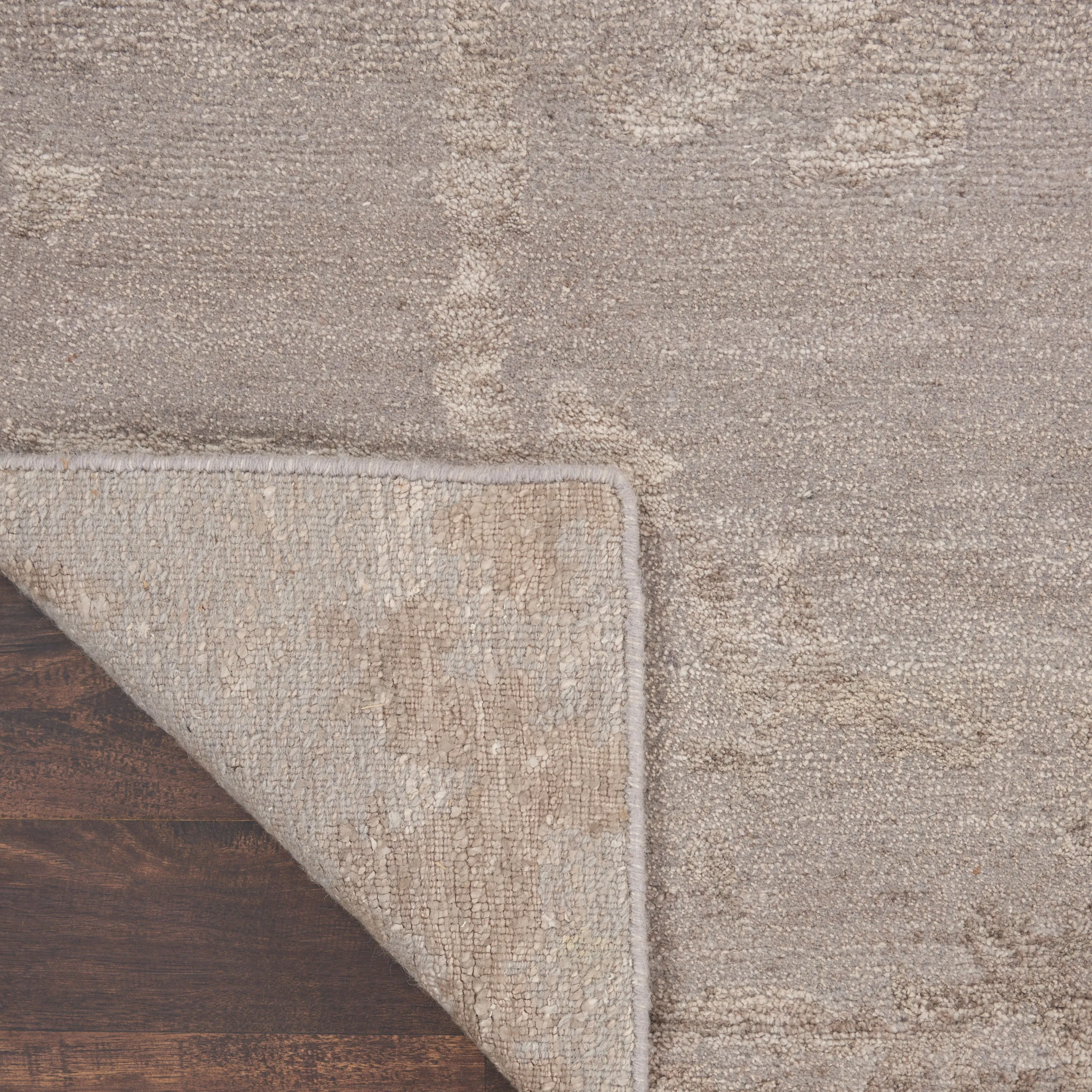 Neutral Essentials Modern Bamboo Silk Wool Blend Rug