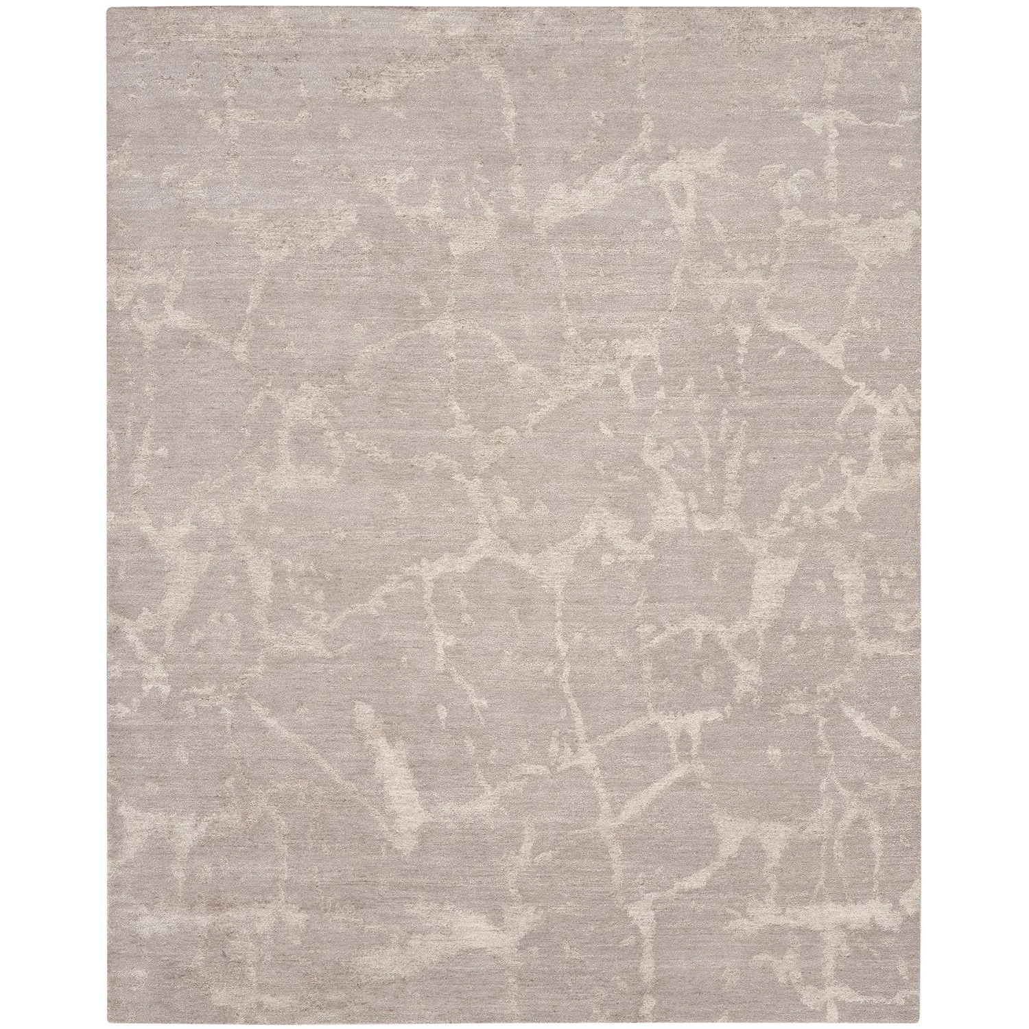 Neutral Essentials Modern Bamboo Silk Wool Blend Rug