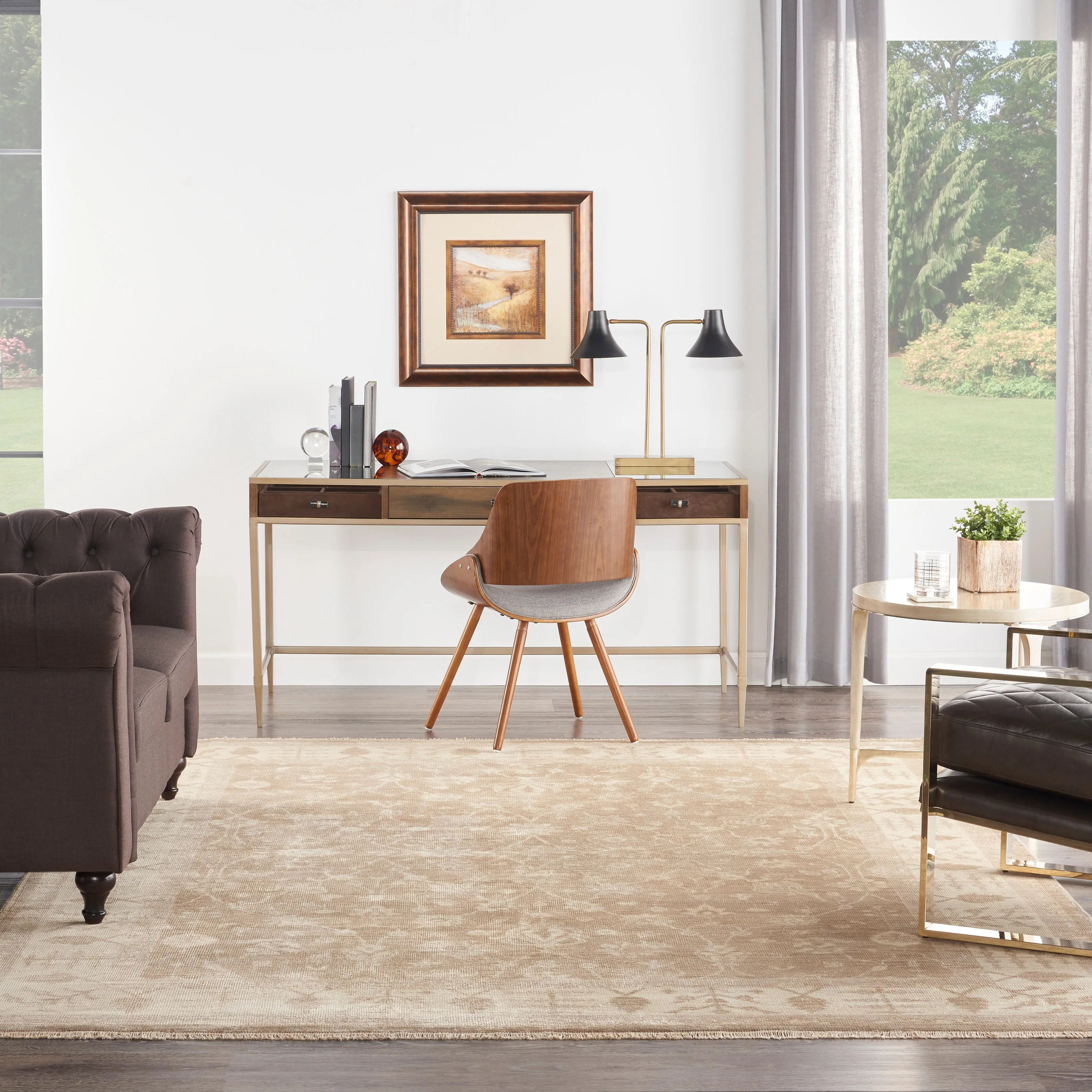 Neutral Essentials Oushak Traditional Rug