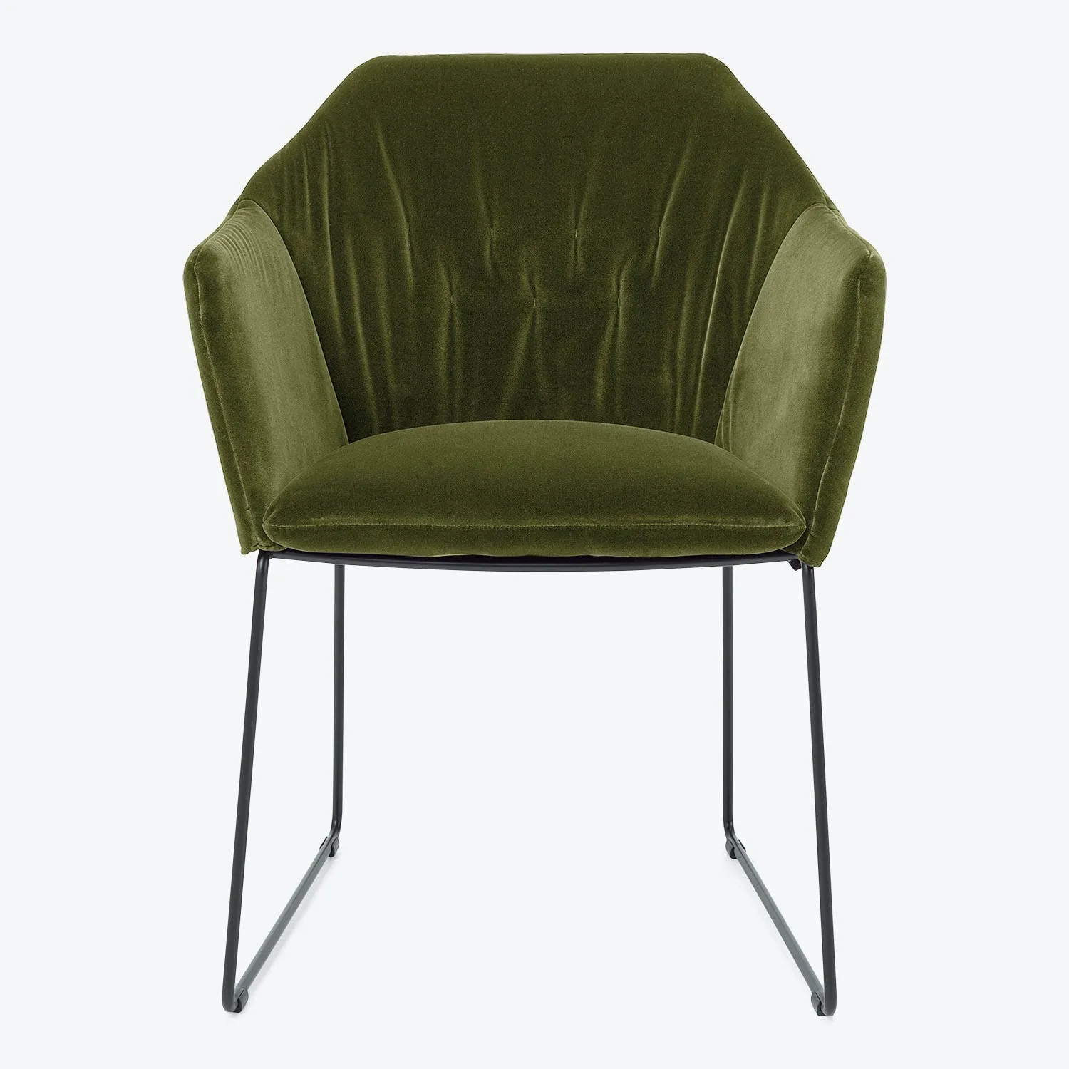 New York Sedia Dining Arm Chair, Velvet