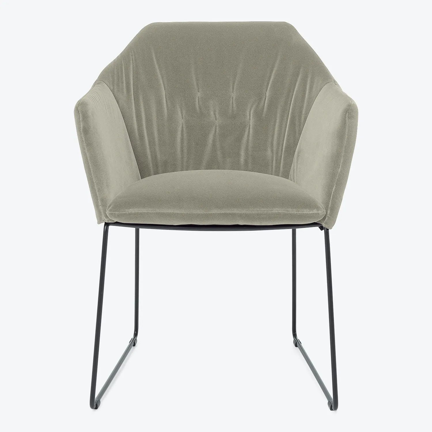 New York Sedia Dining Arm Chair, Velvet