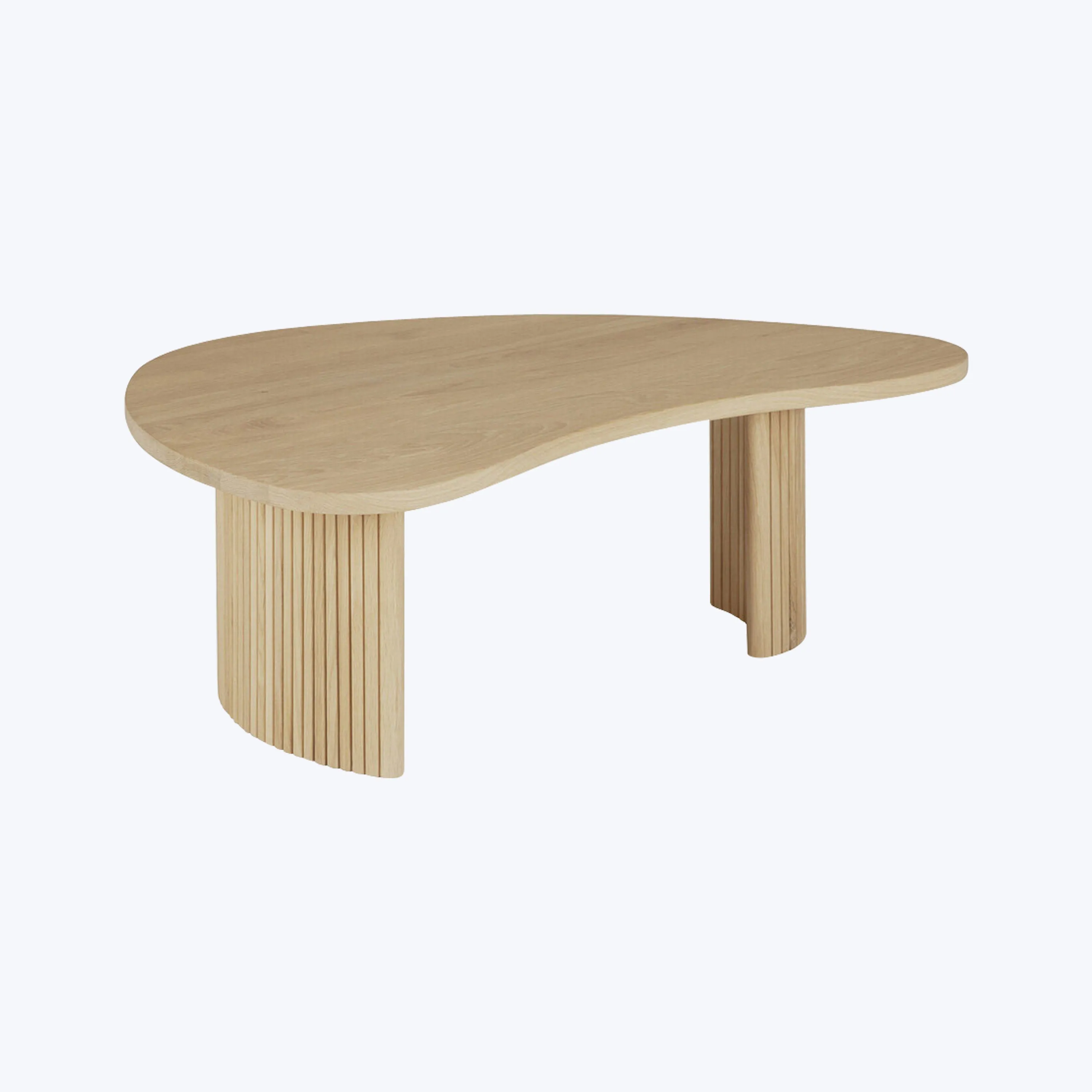 Oak Boomerang Coffee Table