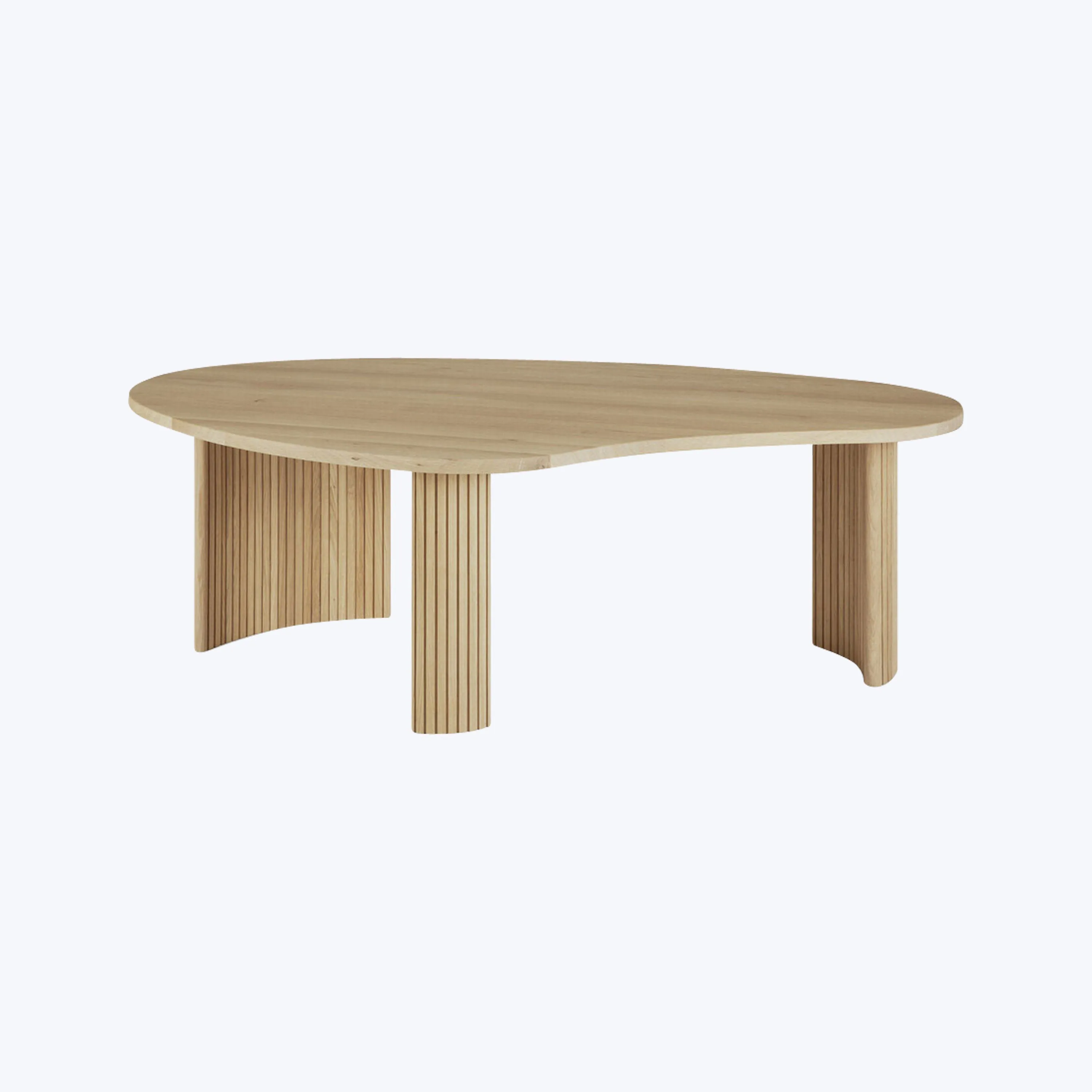 Oak Boomerang Coffee Table