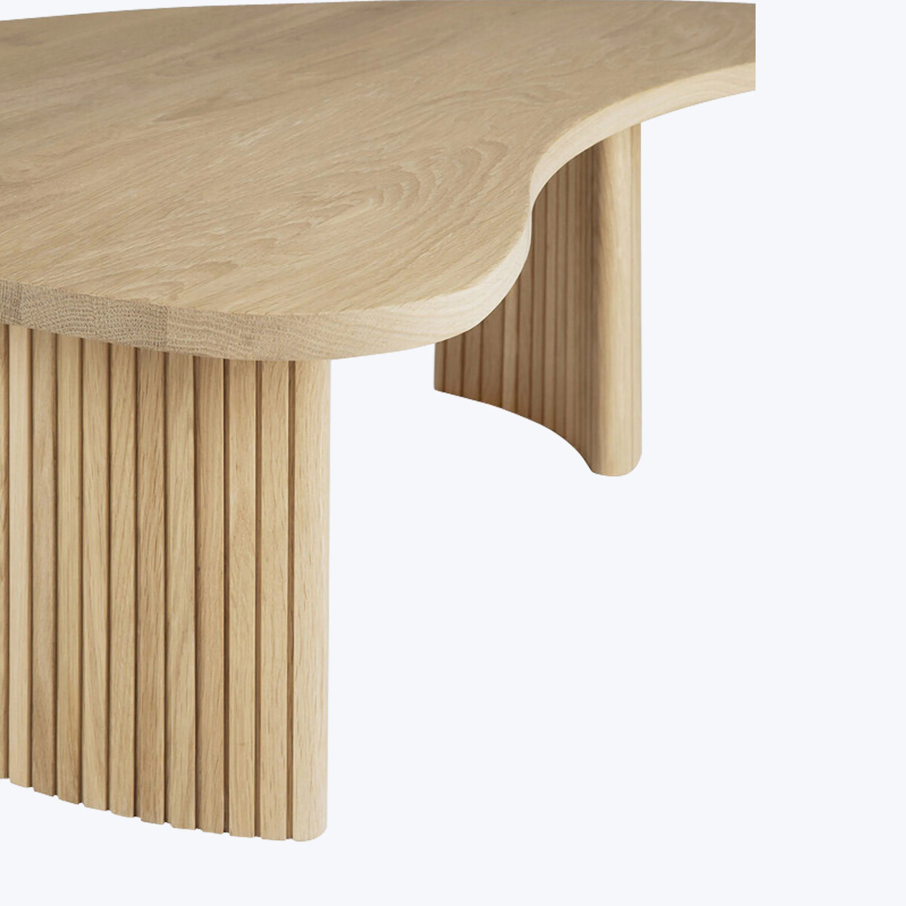 Oak Boomerang Coffee Table