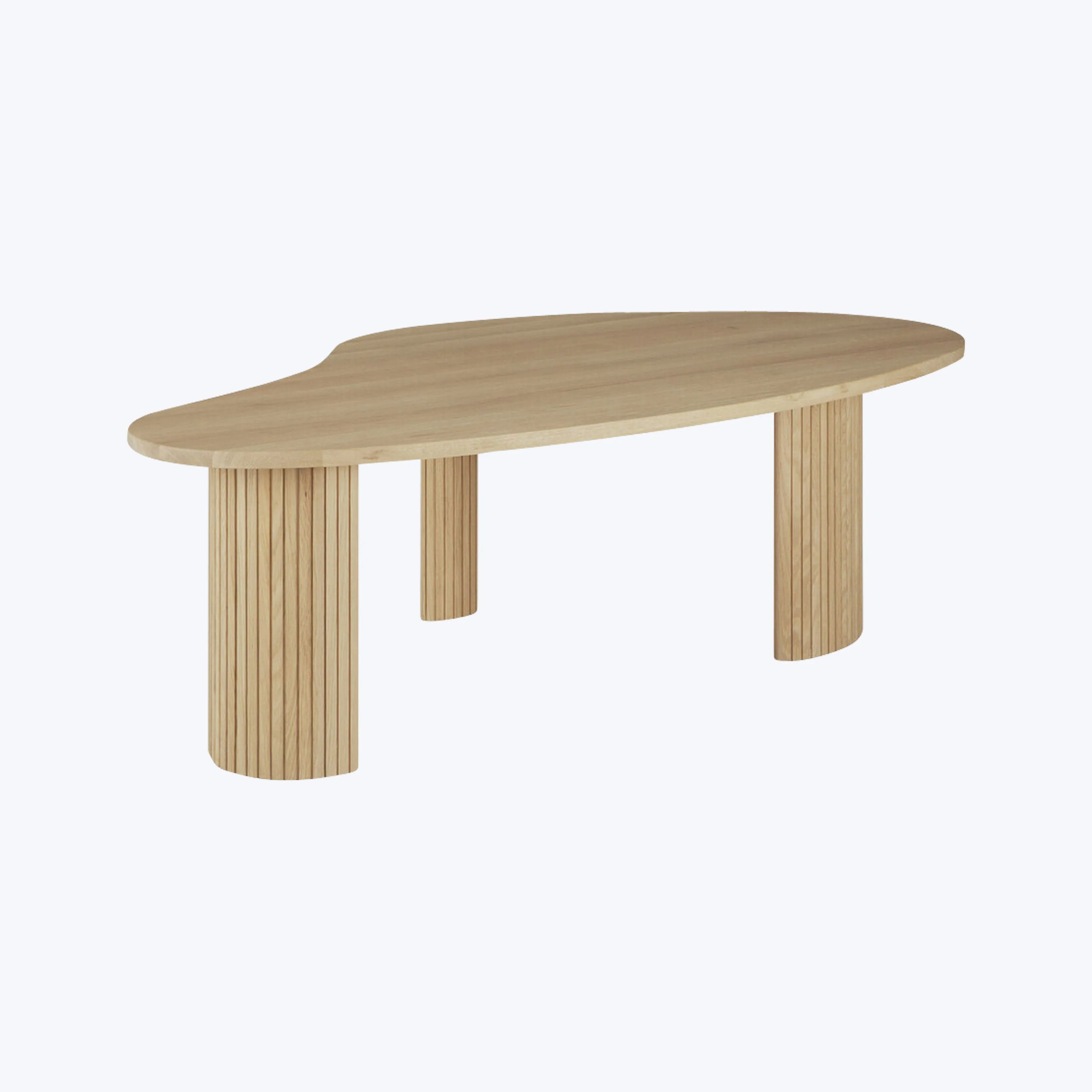 Oak Boomerang Coffee Table