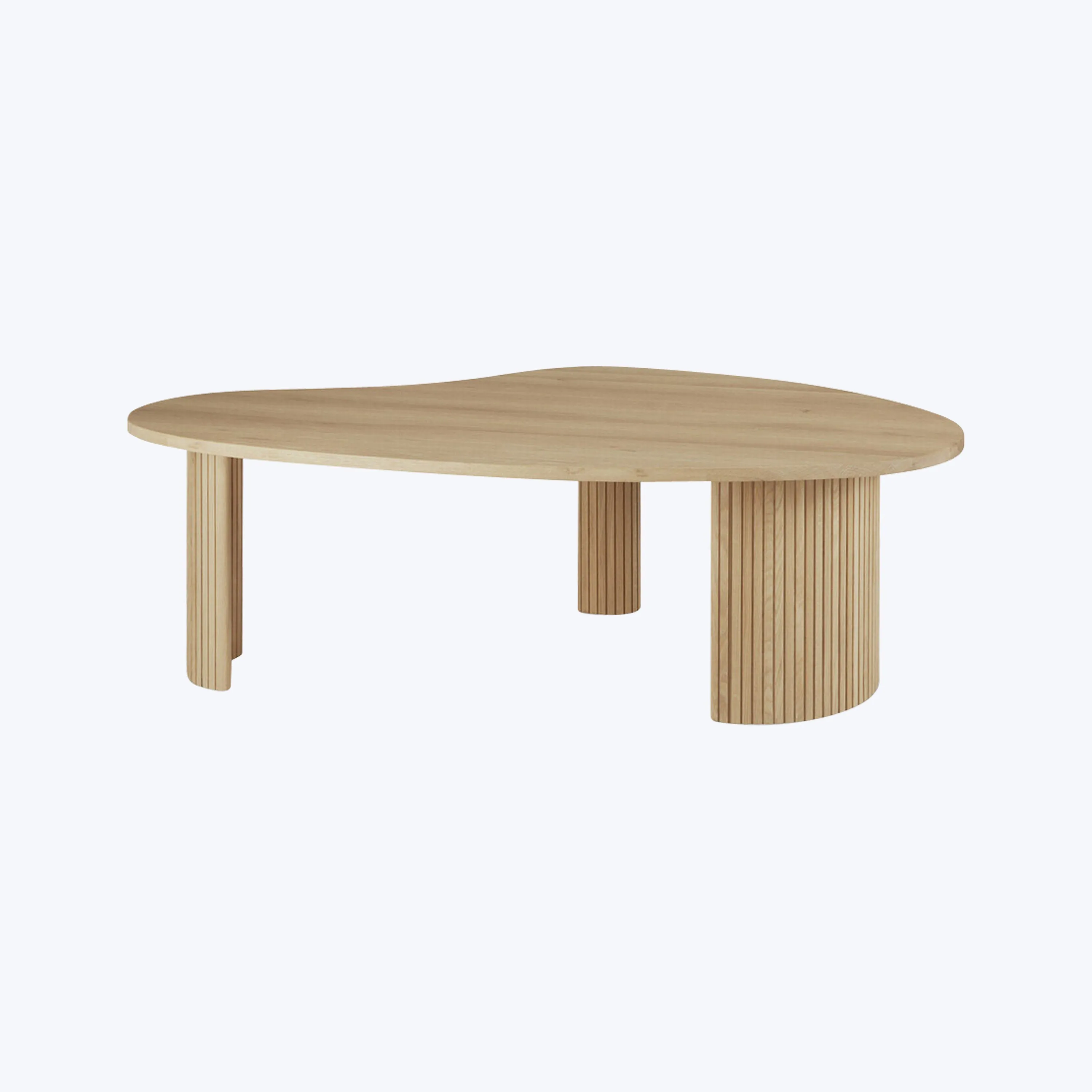 Oak Boomerang Coffee Table