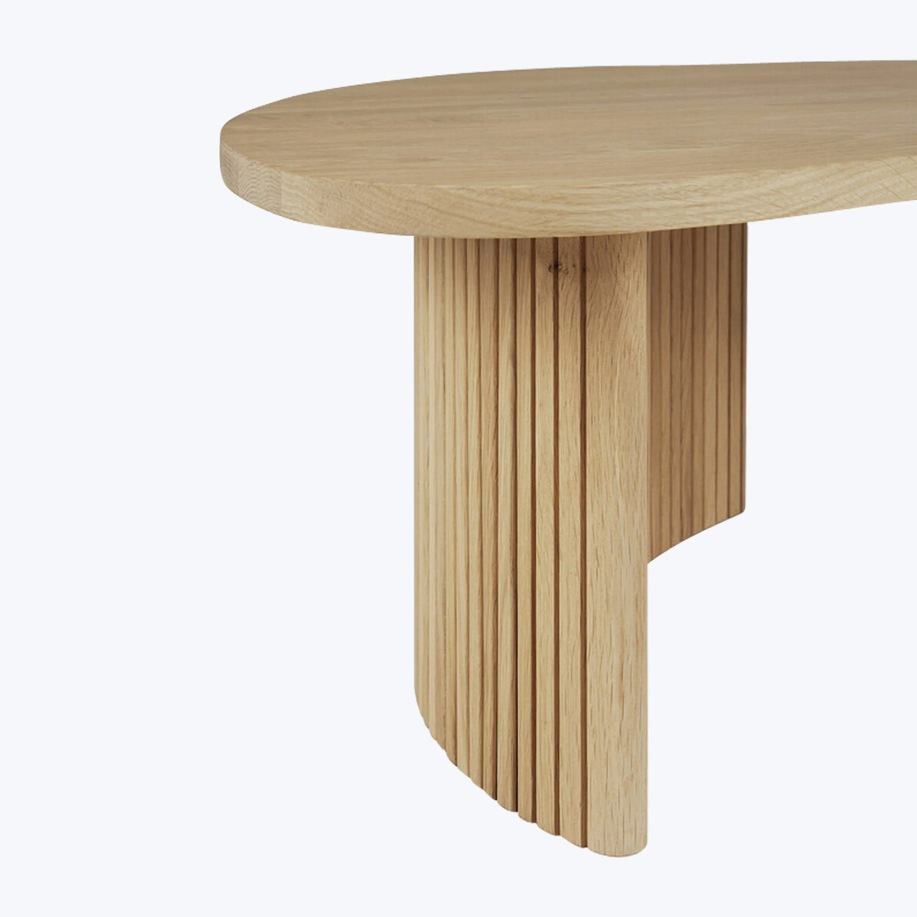 Oak Boomerang Coffee Table