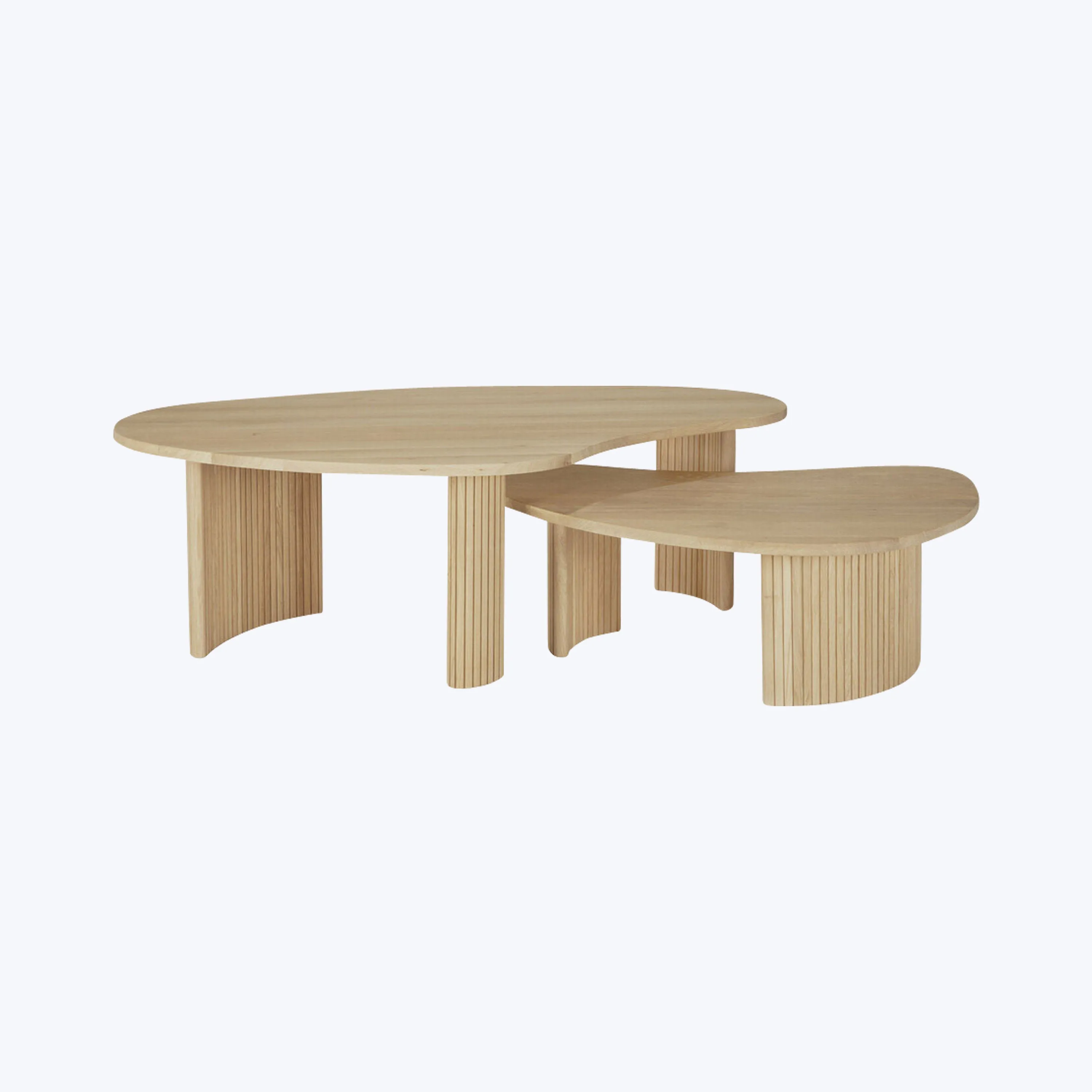 Oak Boomerang Coffee Table