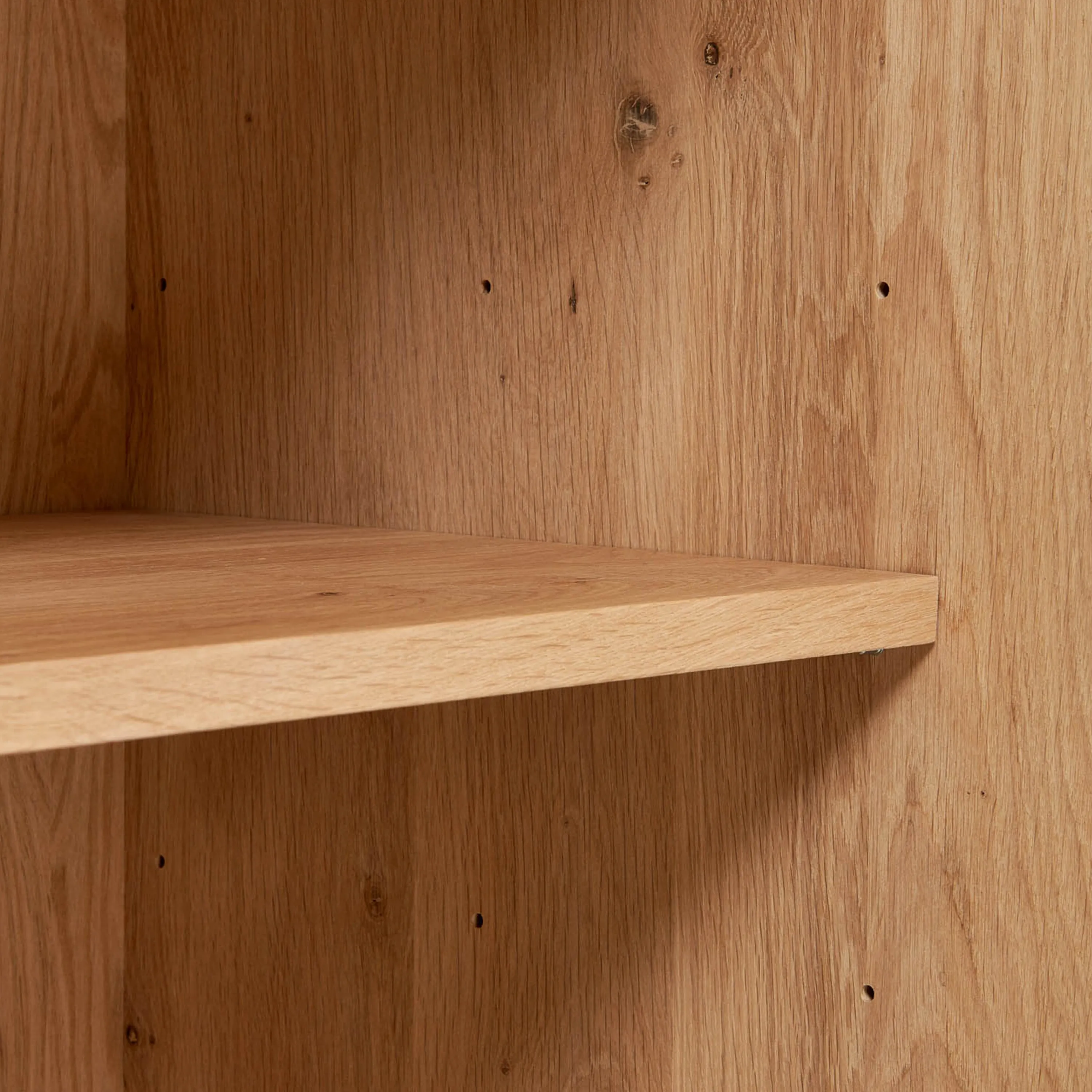 Oak Wave Storage Cabinet