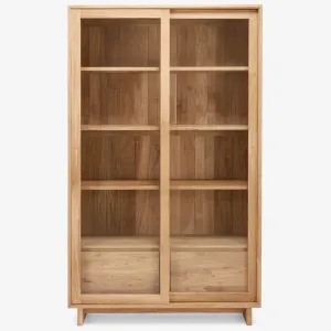 Oak Wave Storage Cabinet