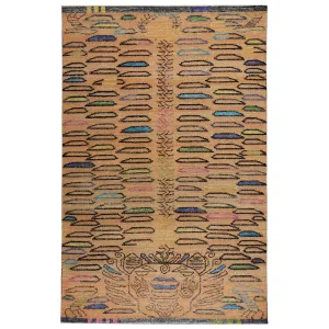 Orange Alchemy Contemporary Wool Rug - 6'2" x 9'7"