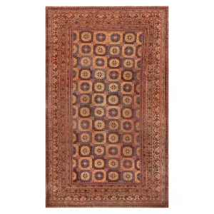 Orange Antique Khotan Wool Rug - 8'7" x 14'