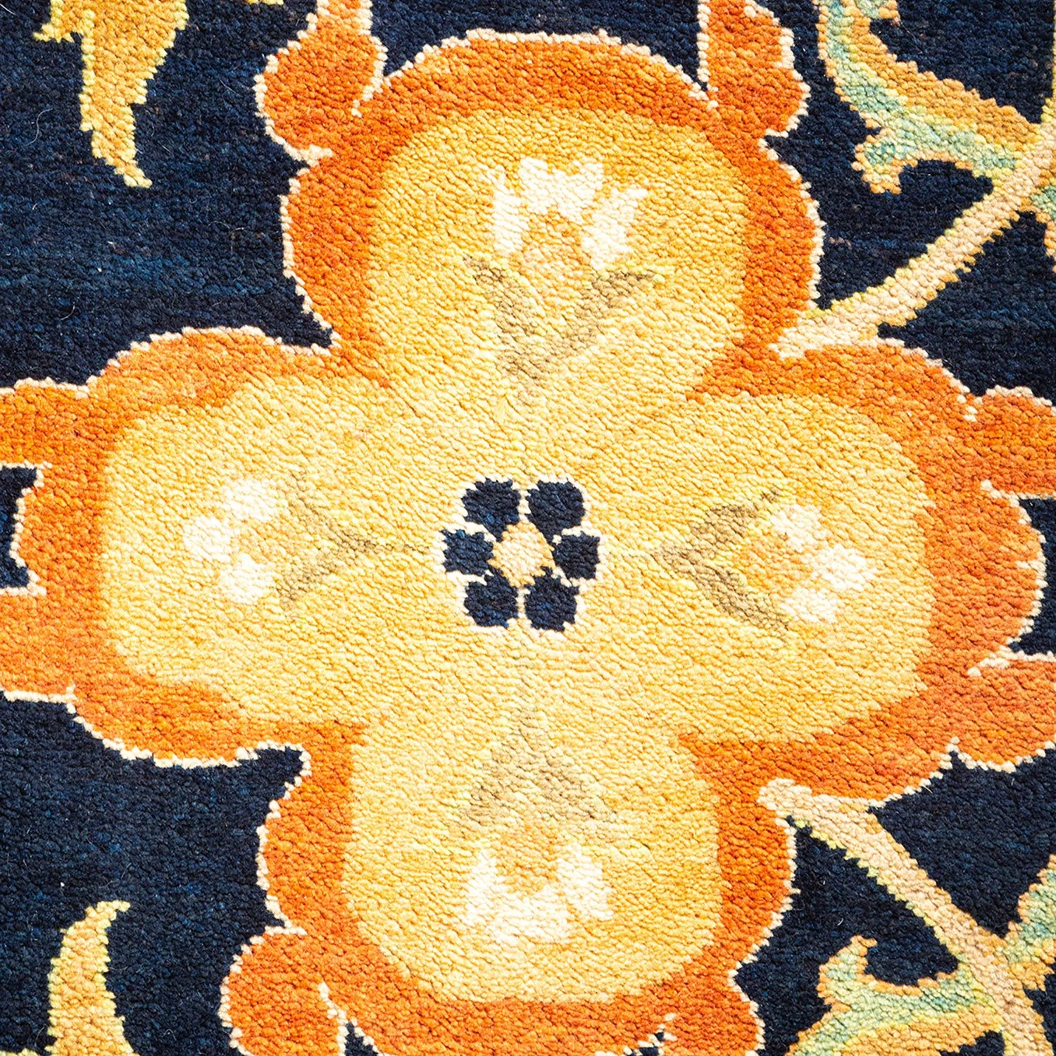 Orange Traditional Wool Rug - 12'2" x 18'7"