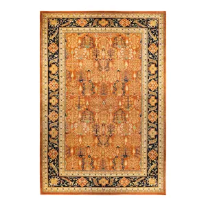 Orange Traditional Wool Rug - 12'2" x 18'7"