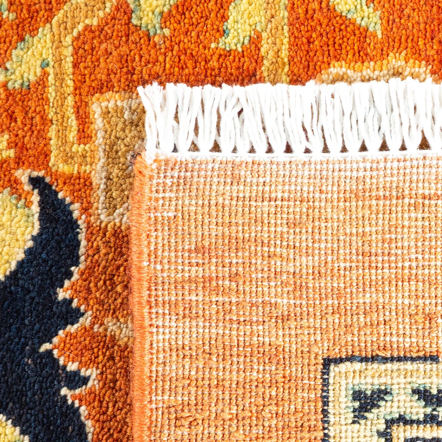Orange Traditional Wool Rug - 12'2" x 18'7"