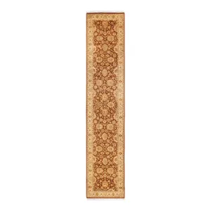 Orange Traditional Wool Runner - 2'8" x 13'2"