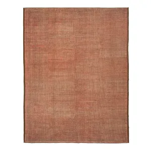 Orange Zameen Modern Wool Rug - 12'9" x 16'8"