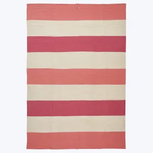 Pink Flatweave Wool Rug - 10' x 14'