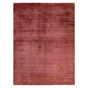 Pink Overdyed Wool Rug - 9'4" x 12'2"