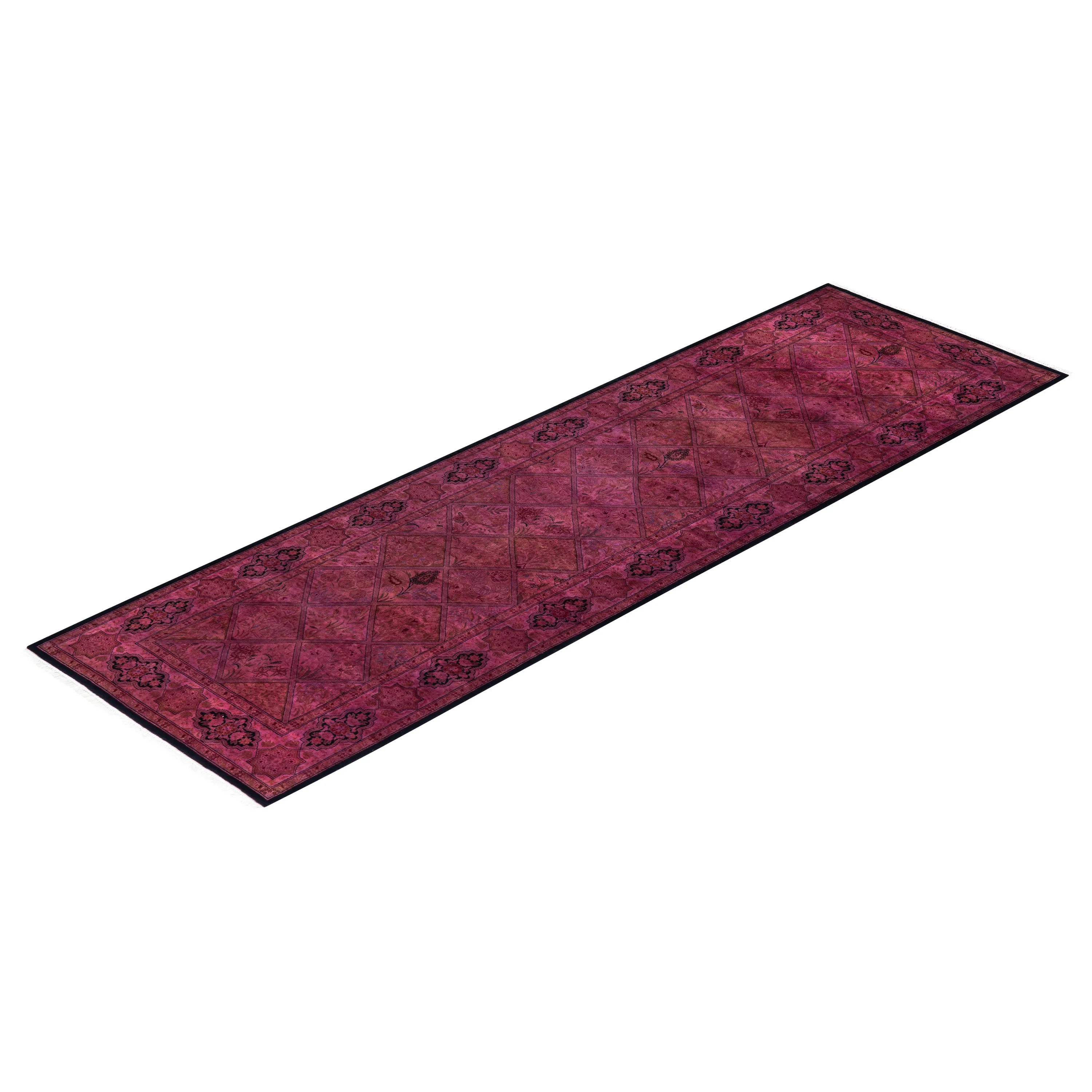 Pink Overdyed Wool Runner - 2'8" x 8'8"