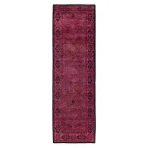 Pink Overdyed Wool Runner - 2'8" x 8'8"