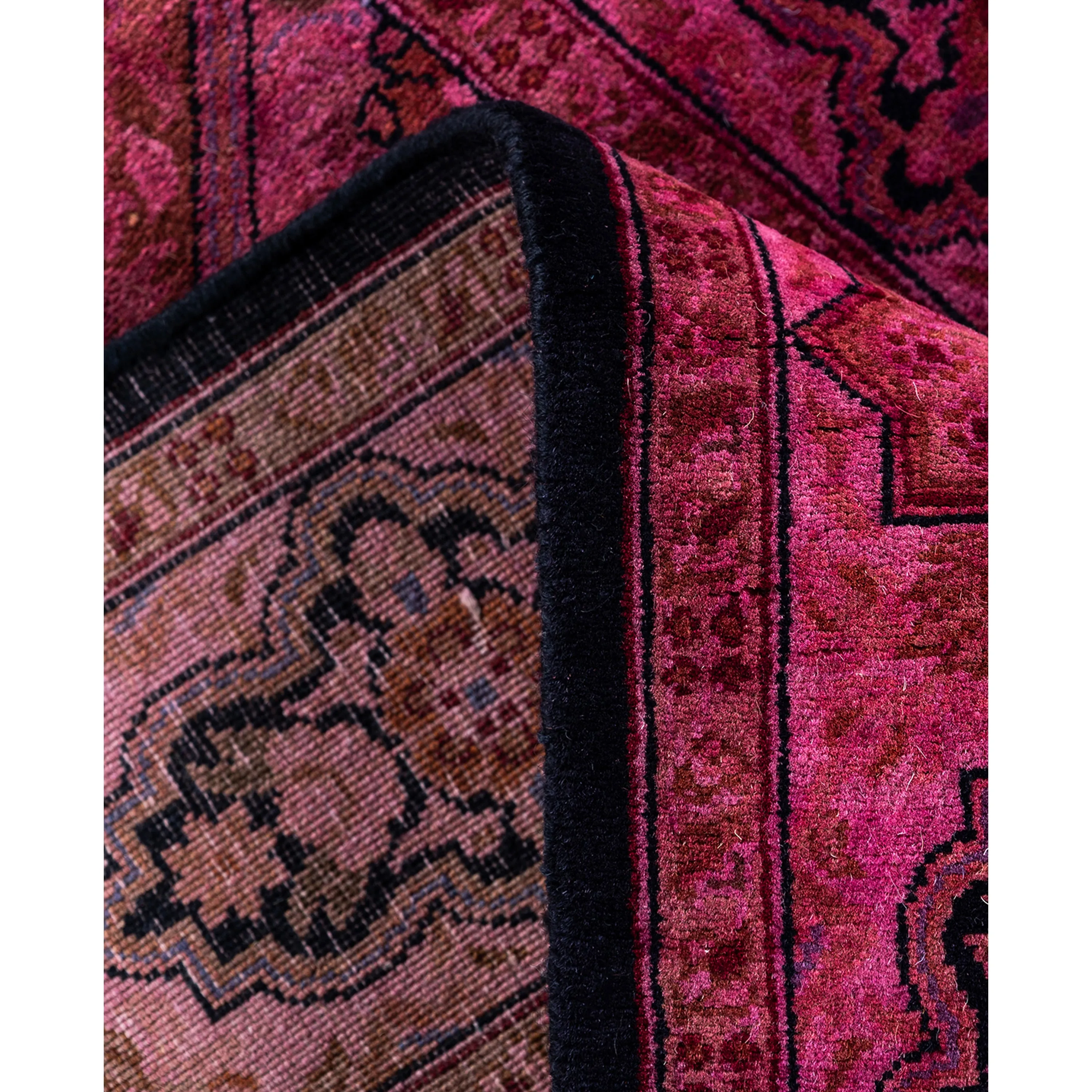 Pink Overdyed Wool Runner - 2'8" x 8'8"