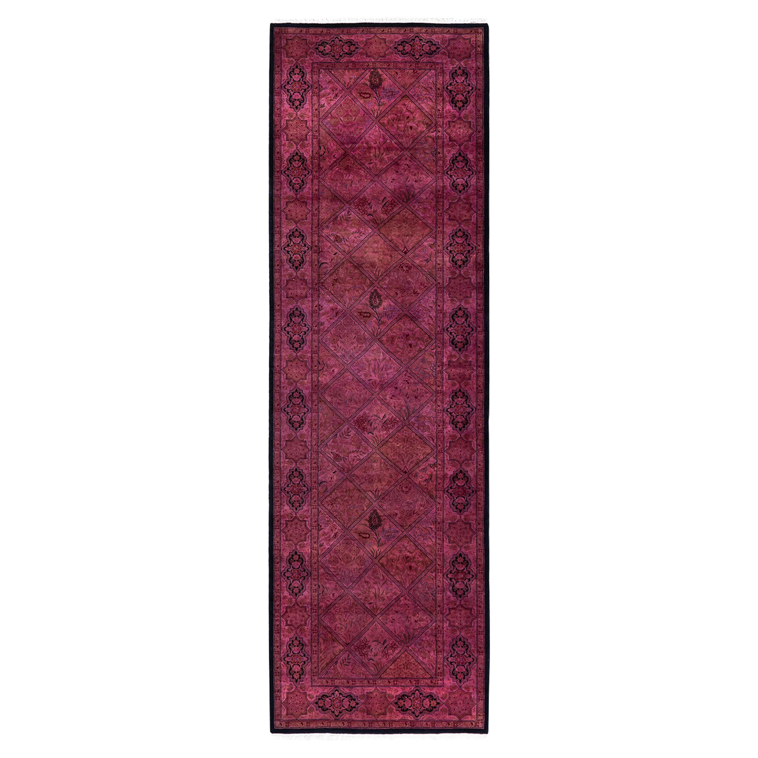 Pink Overdyed Wool Runner - 2'8" x 8'8"