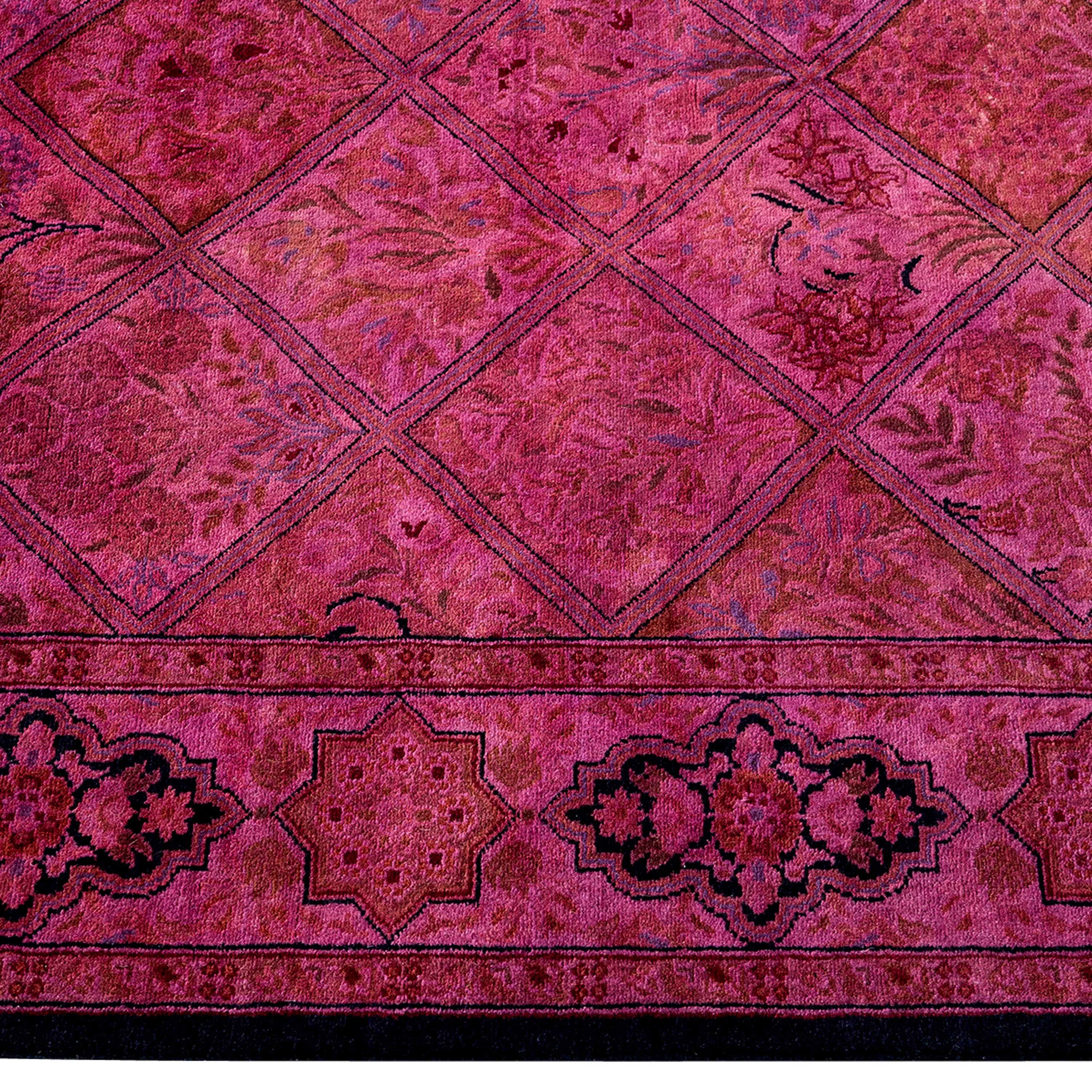 Pink Overdyed Wool Runner - 2'8" x 8'8"