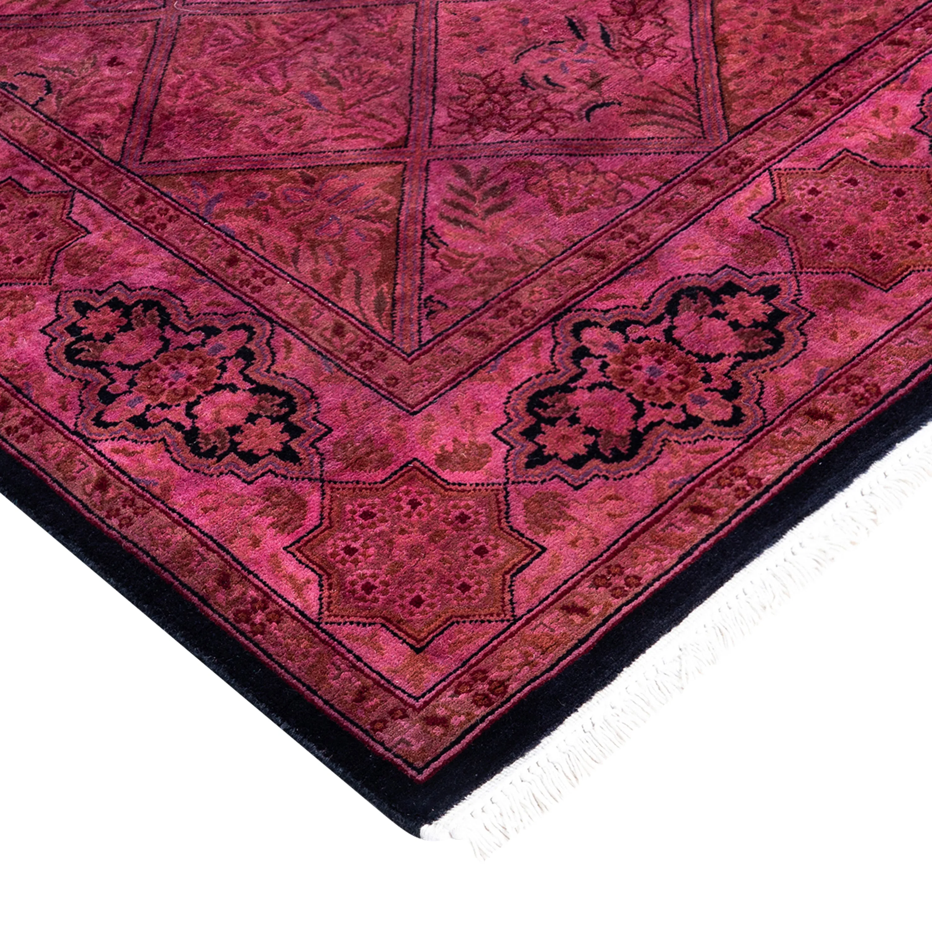 Pink Overdyed Wool Runner - 2'8" x 8'8"